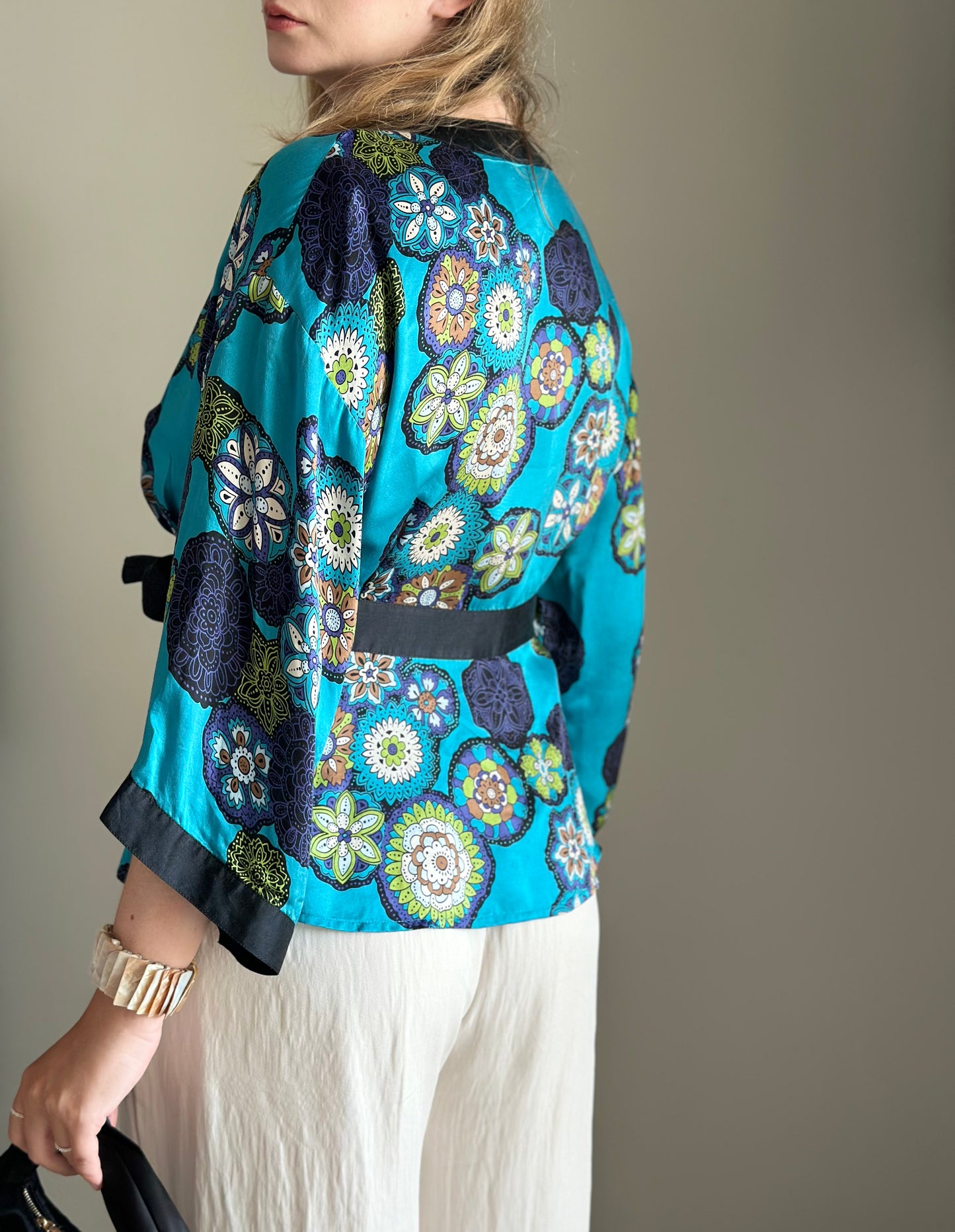 Vintage silk kimono blouse by Spenser Jeremy