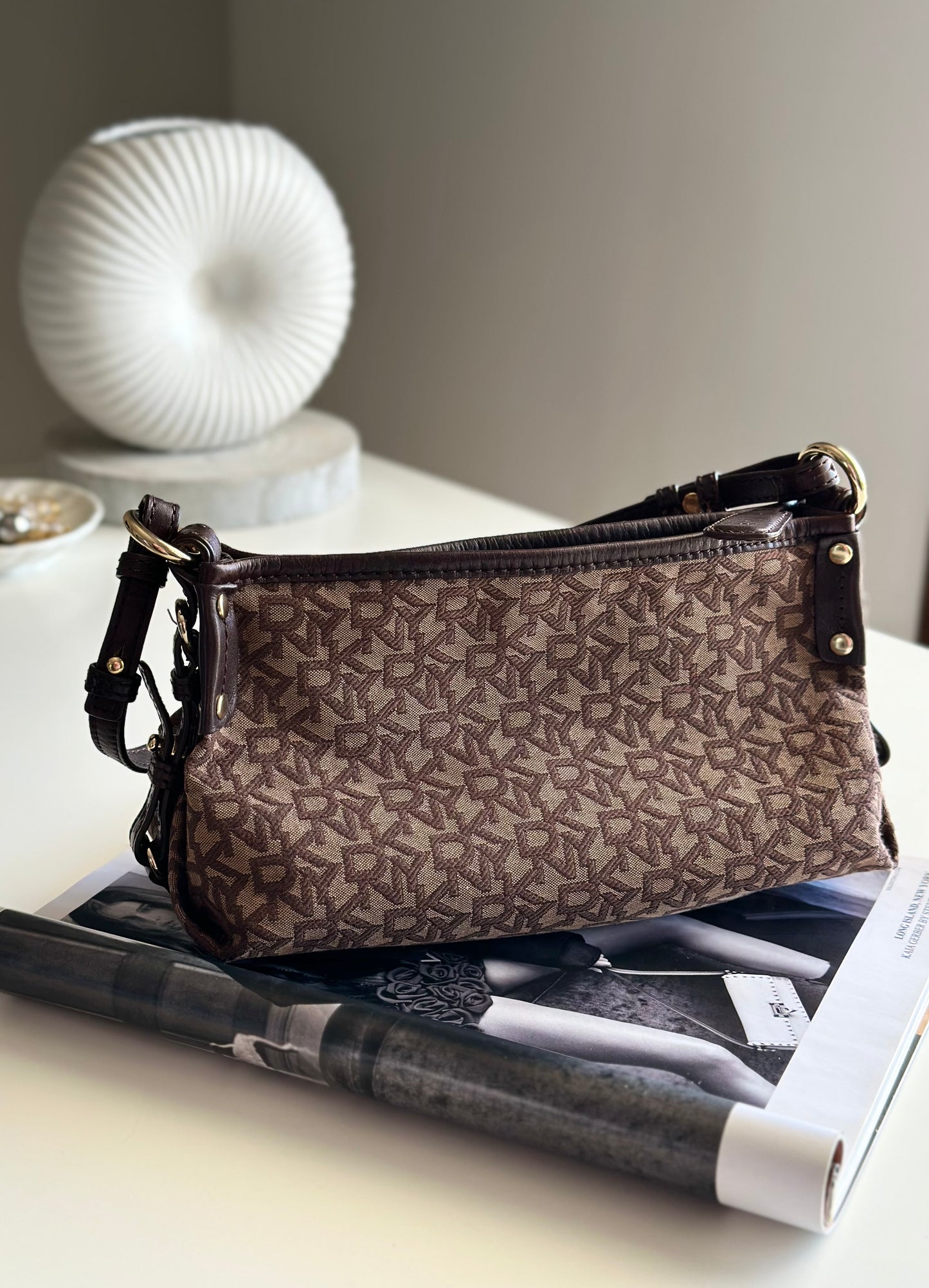 Amazing vintage DKNY monogram bag