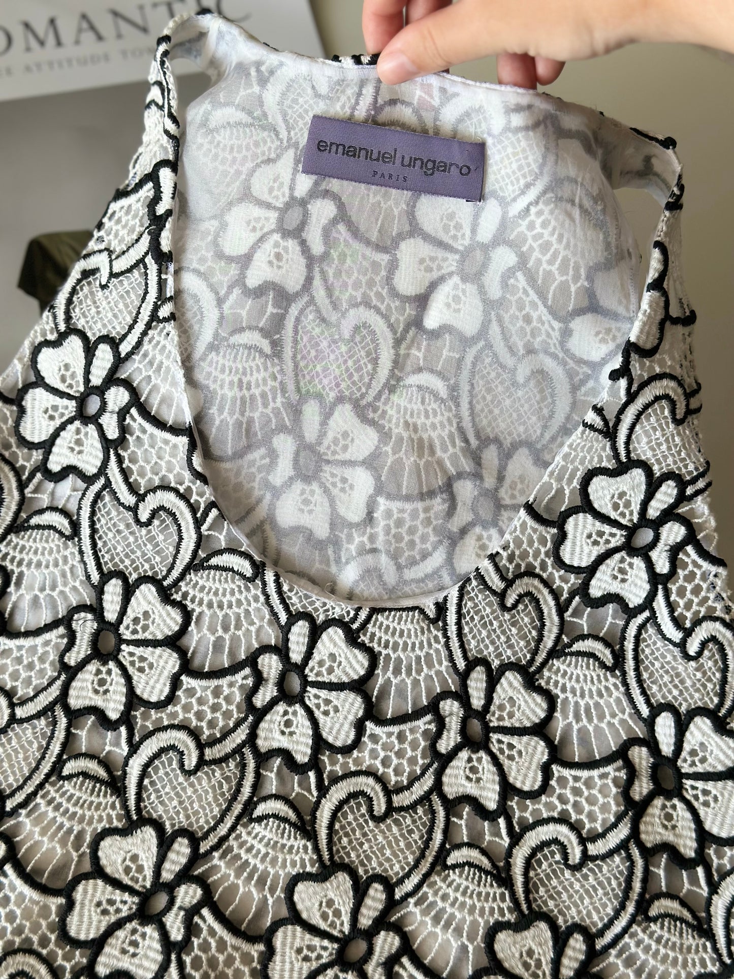 Stunning vintage authentic tank top from Emanuel Ungaro