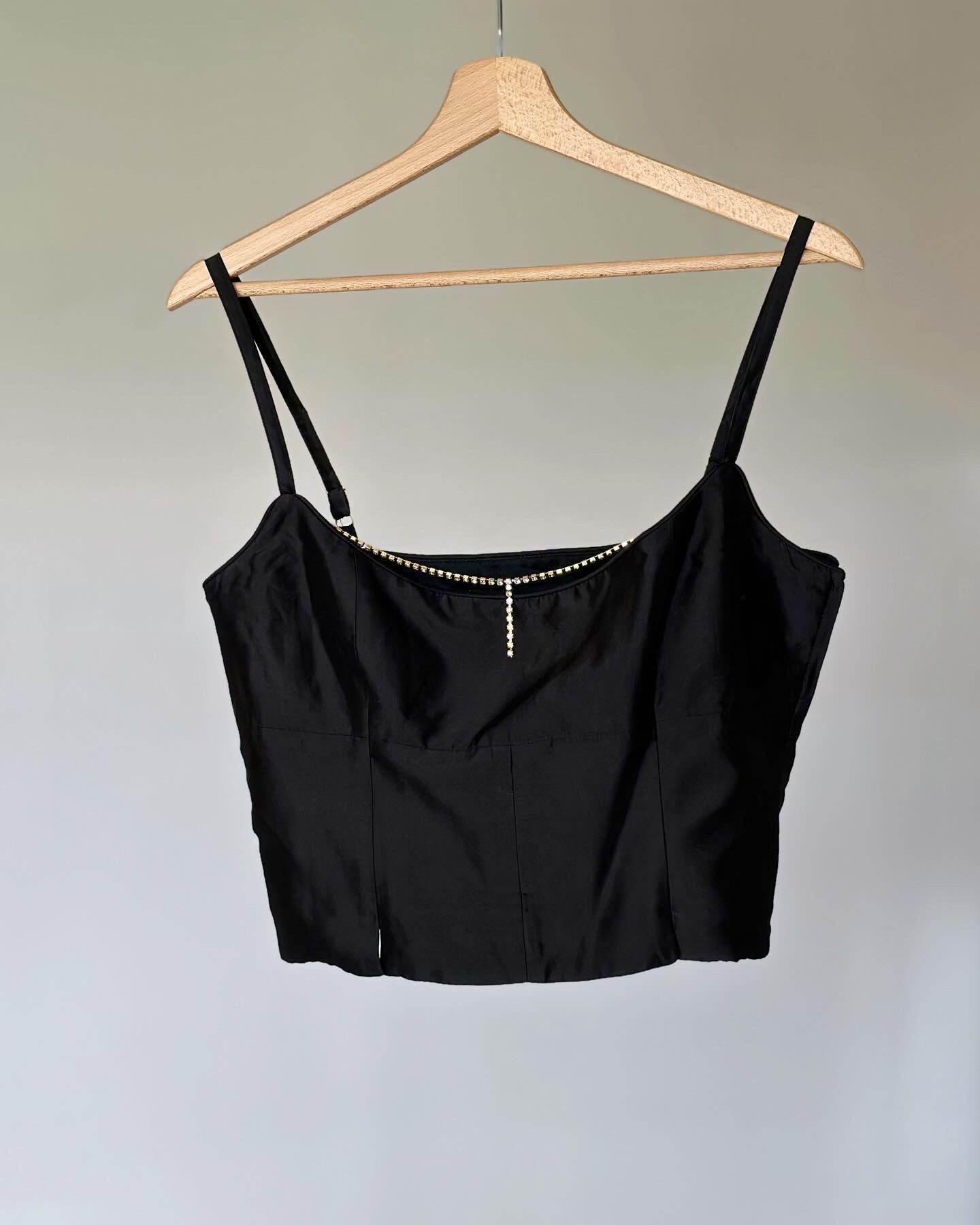 Beautiful vintage satin corset top by Karen Millen
