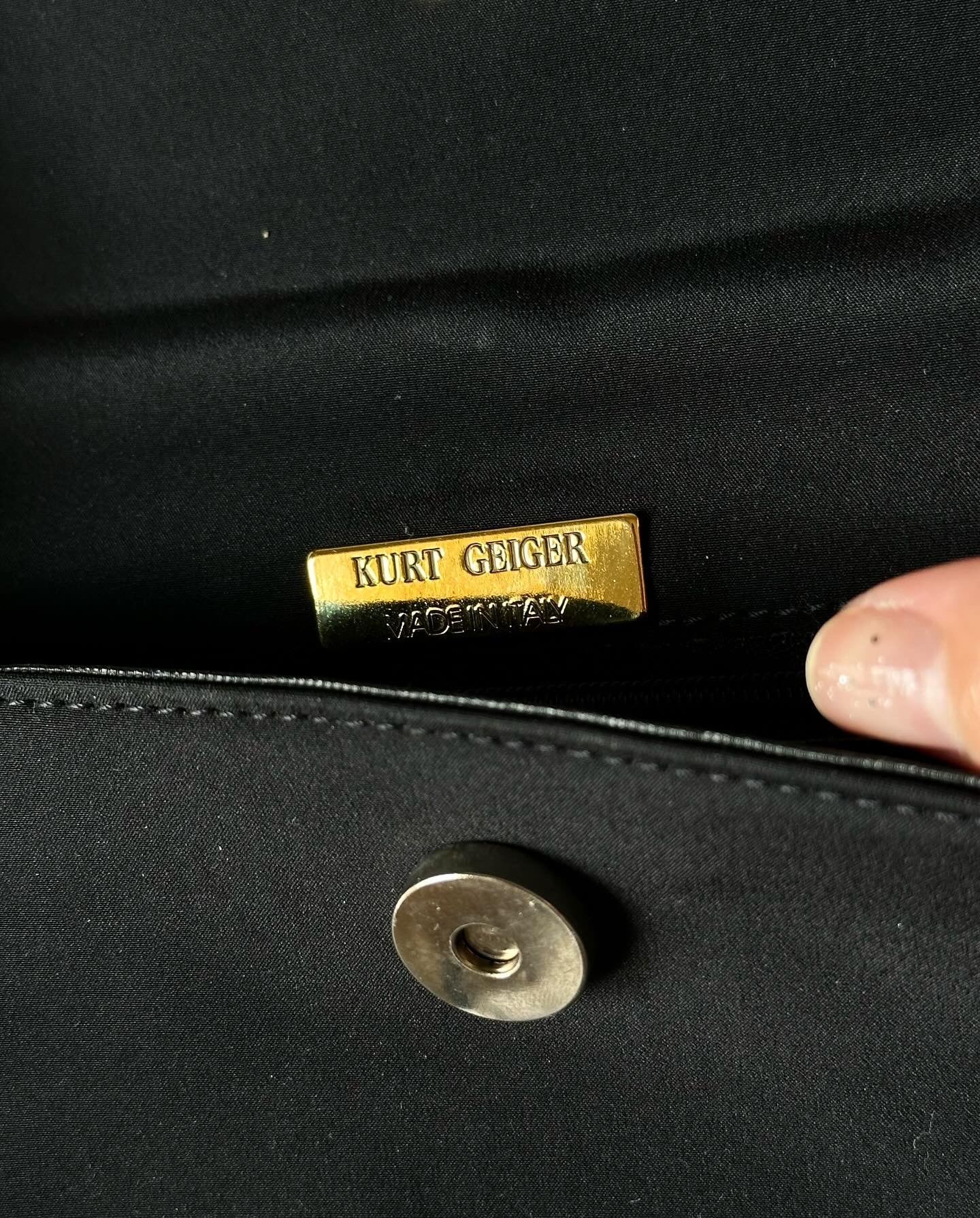 Beautiful authentic clutch bag by Kurt Geiger (made in Italy)