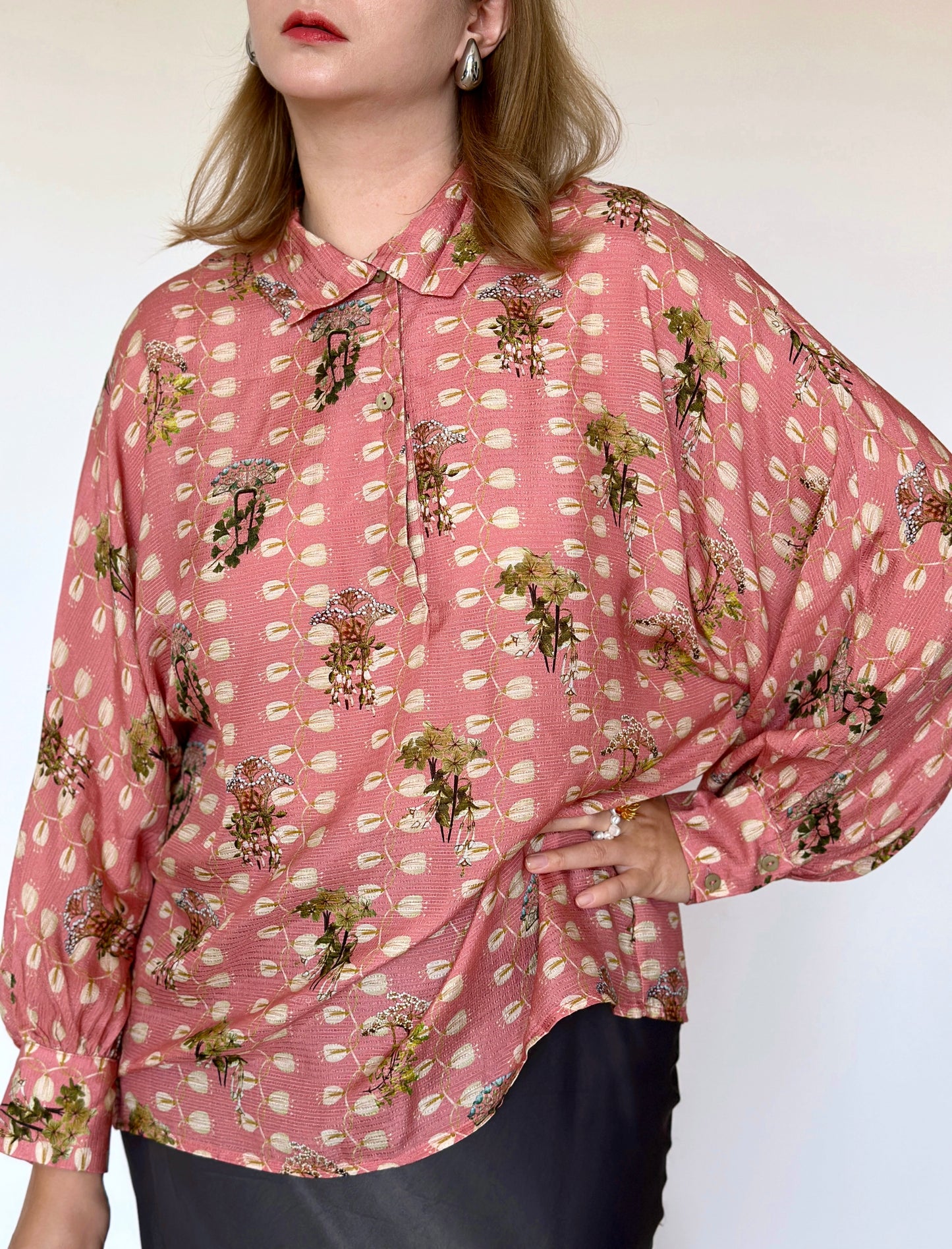 Beautiful viscose pink blouse