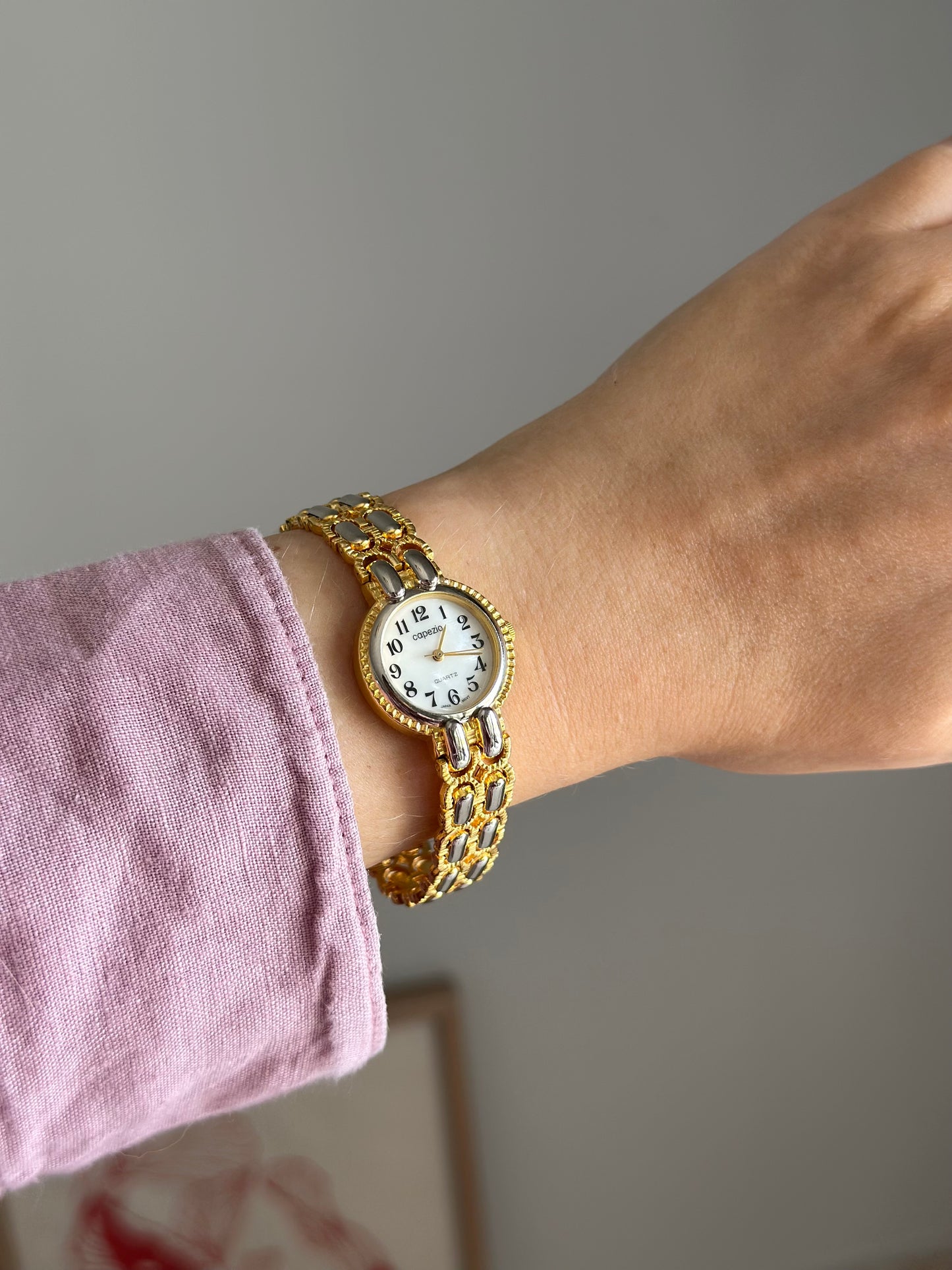 Vintage two-tone watch Capezio