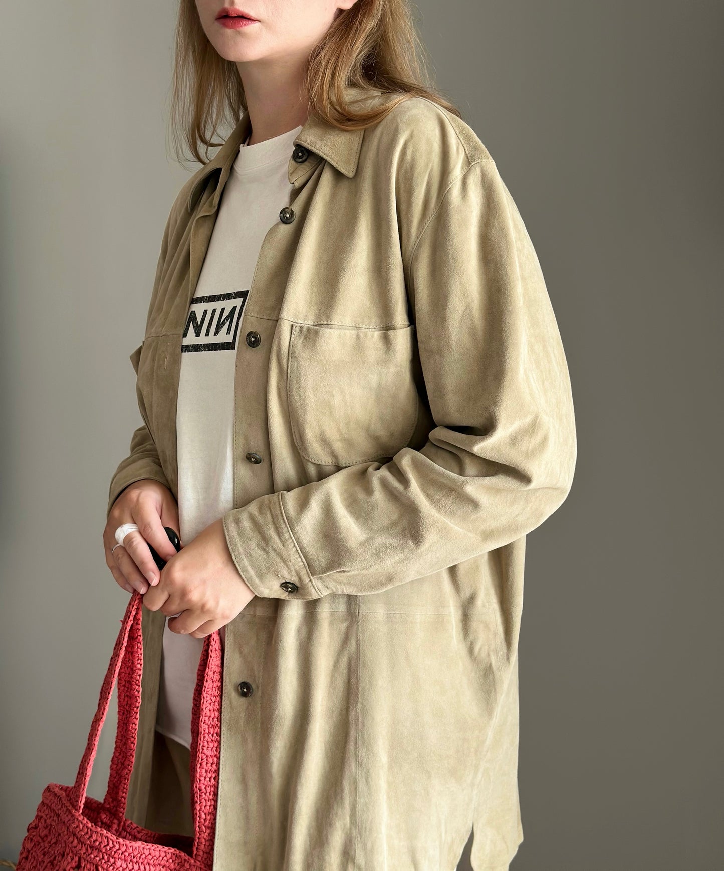 Vintage soft suede shirt by Madeleine