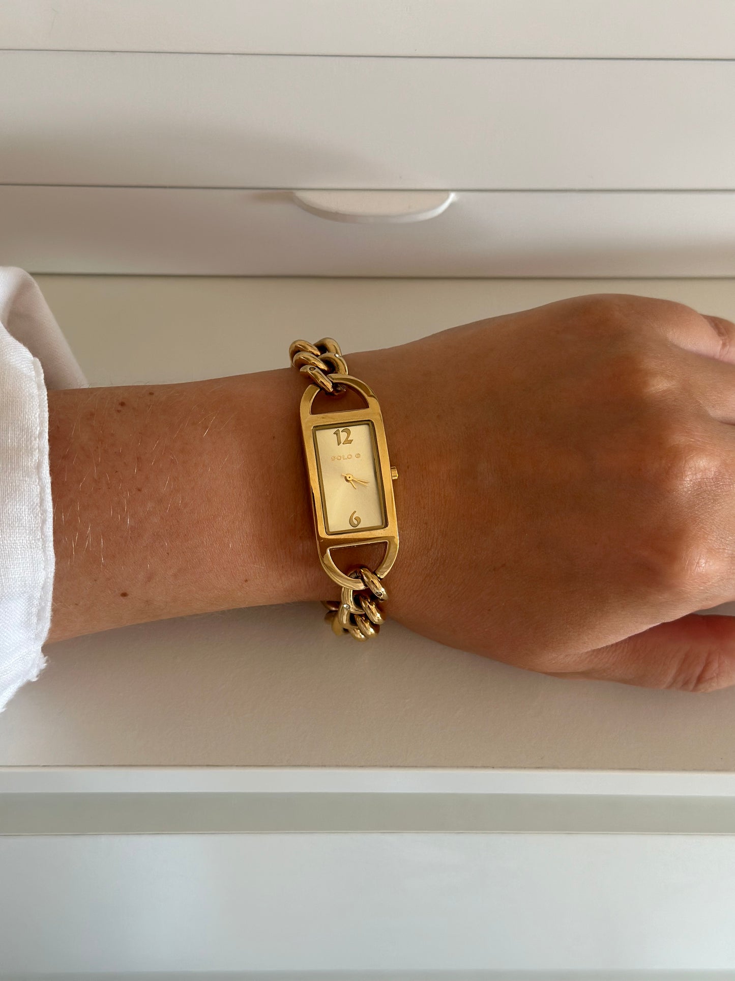 Vintage gold-tone watch