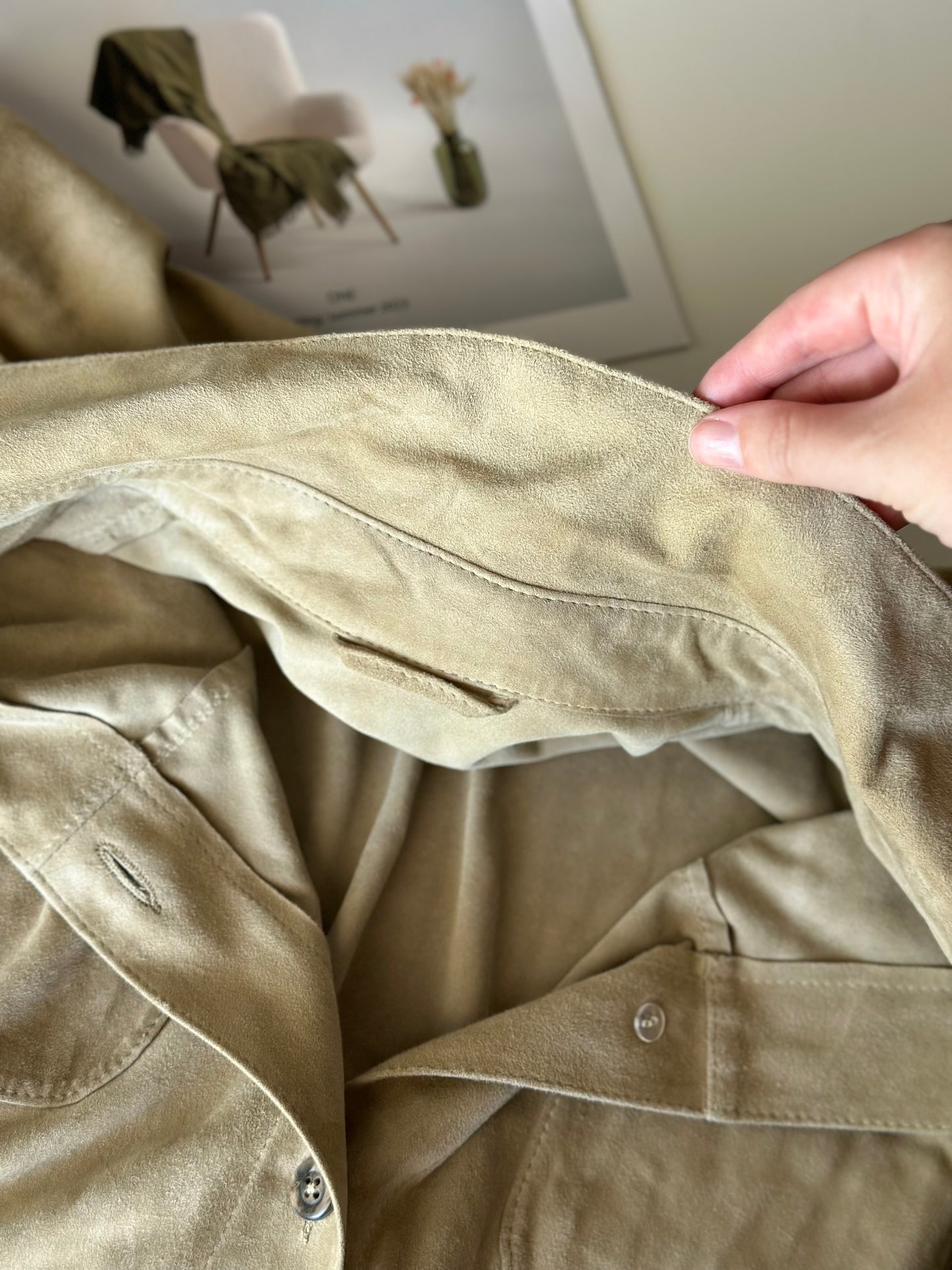 Vintage soft suede shirt by Madeleine