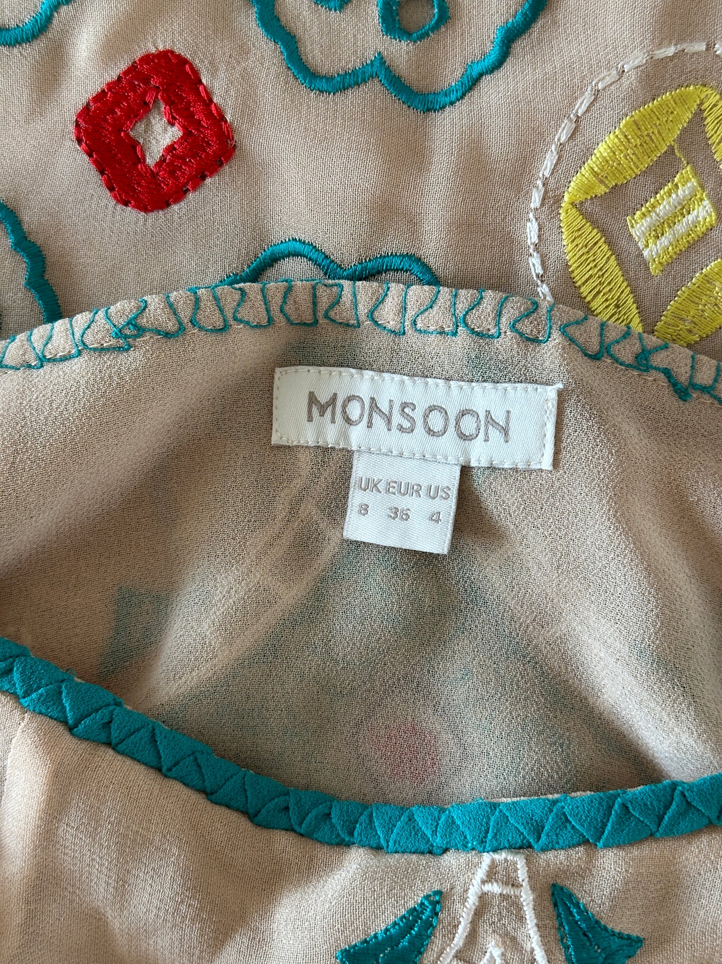 Stunning vintage embroidered skirt Monsoon