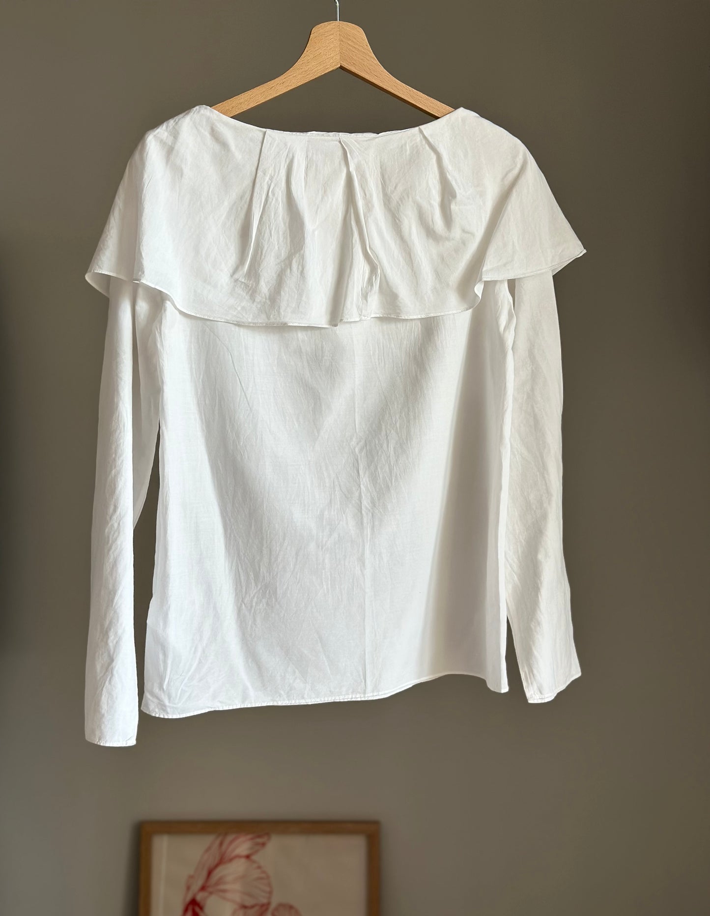 Cotton/silk white blouse by COS