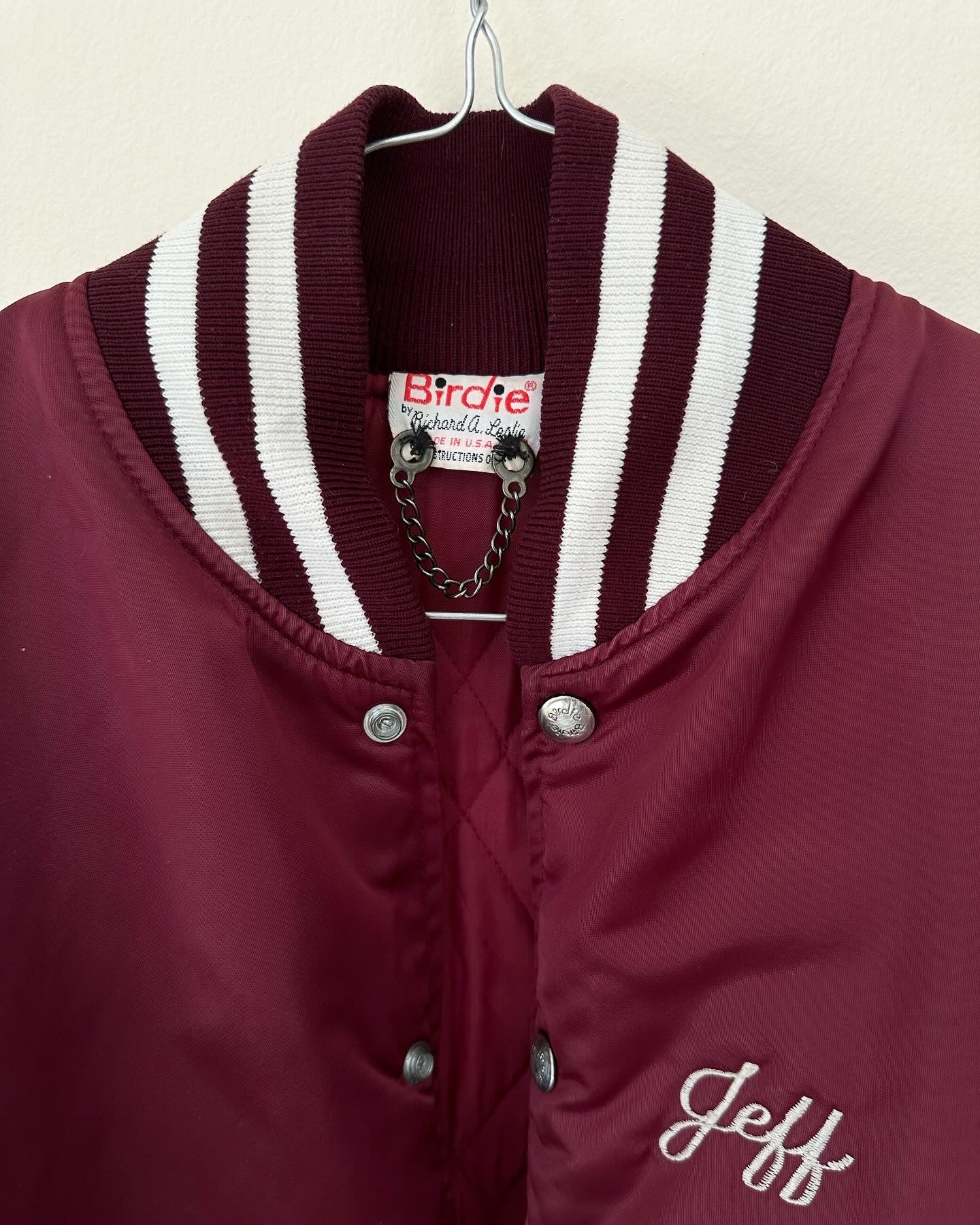 Vintage oversized bomber jacket Birdie By Richard A. Leslie