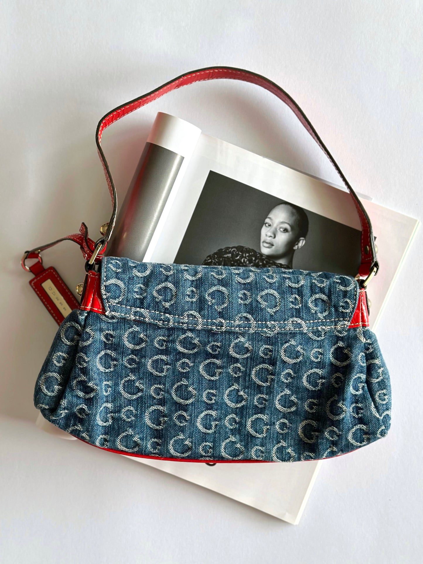 Amazing authentic vintage denim bag Guess (early 2000s)