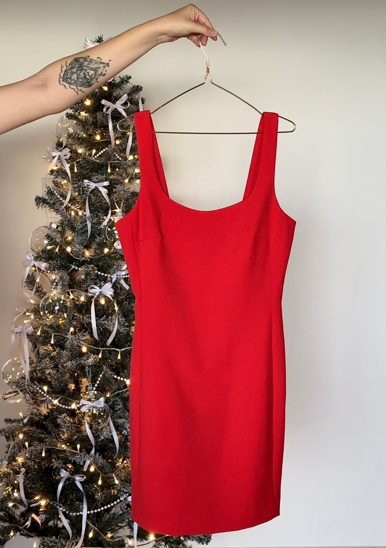 Classic red mini dress by Armani Exchange