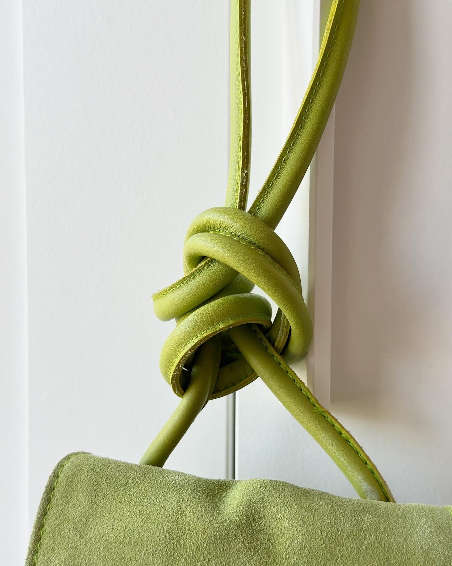 Vintage suede crossbody bag