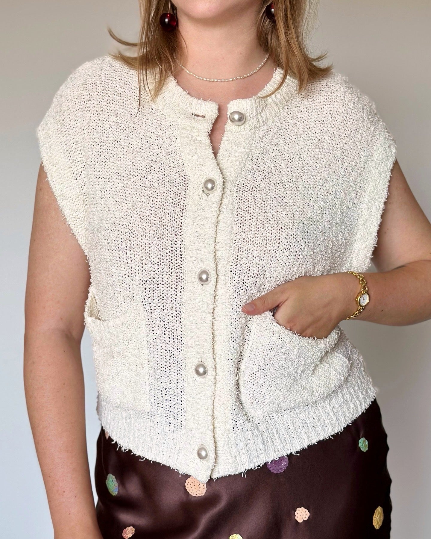 Knitted top/vest