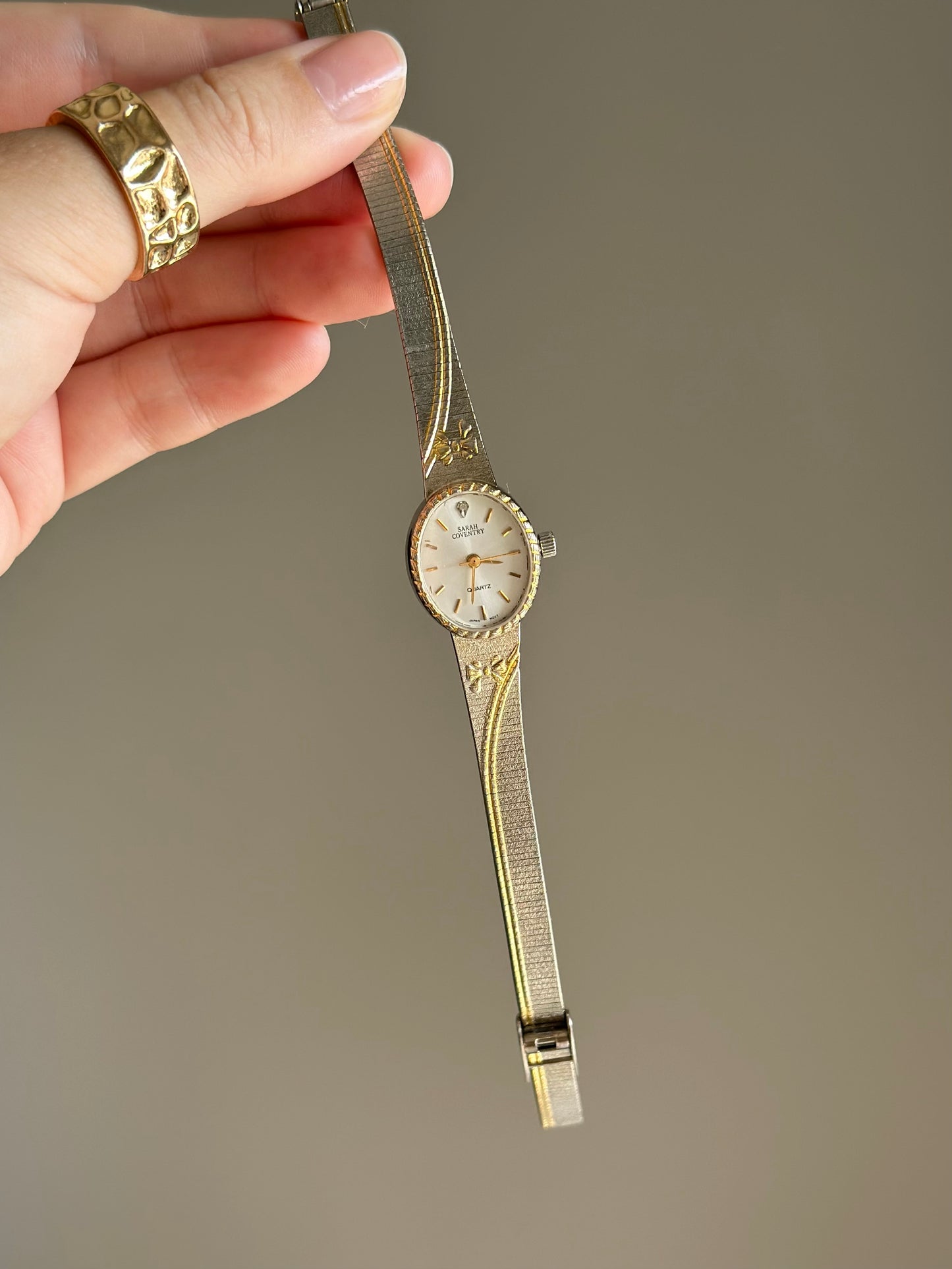 Charming vintage Sarah Coventry watch with a delicate design