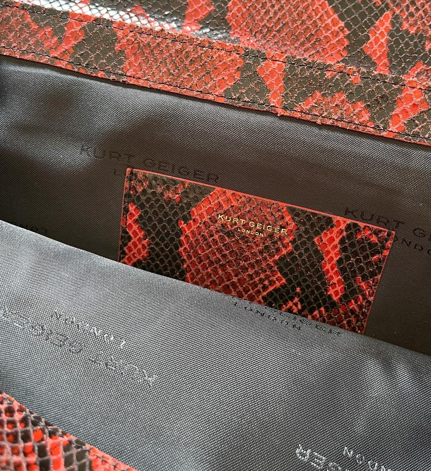 Beautiful authentic leather clutch bag Kurt Geiger
