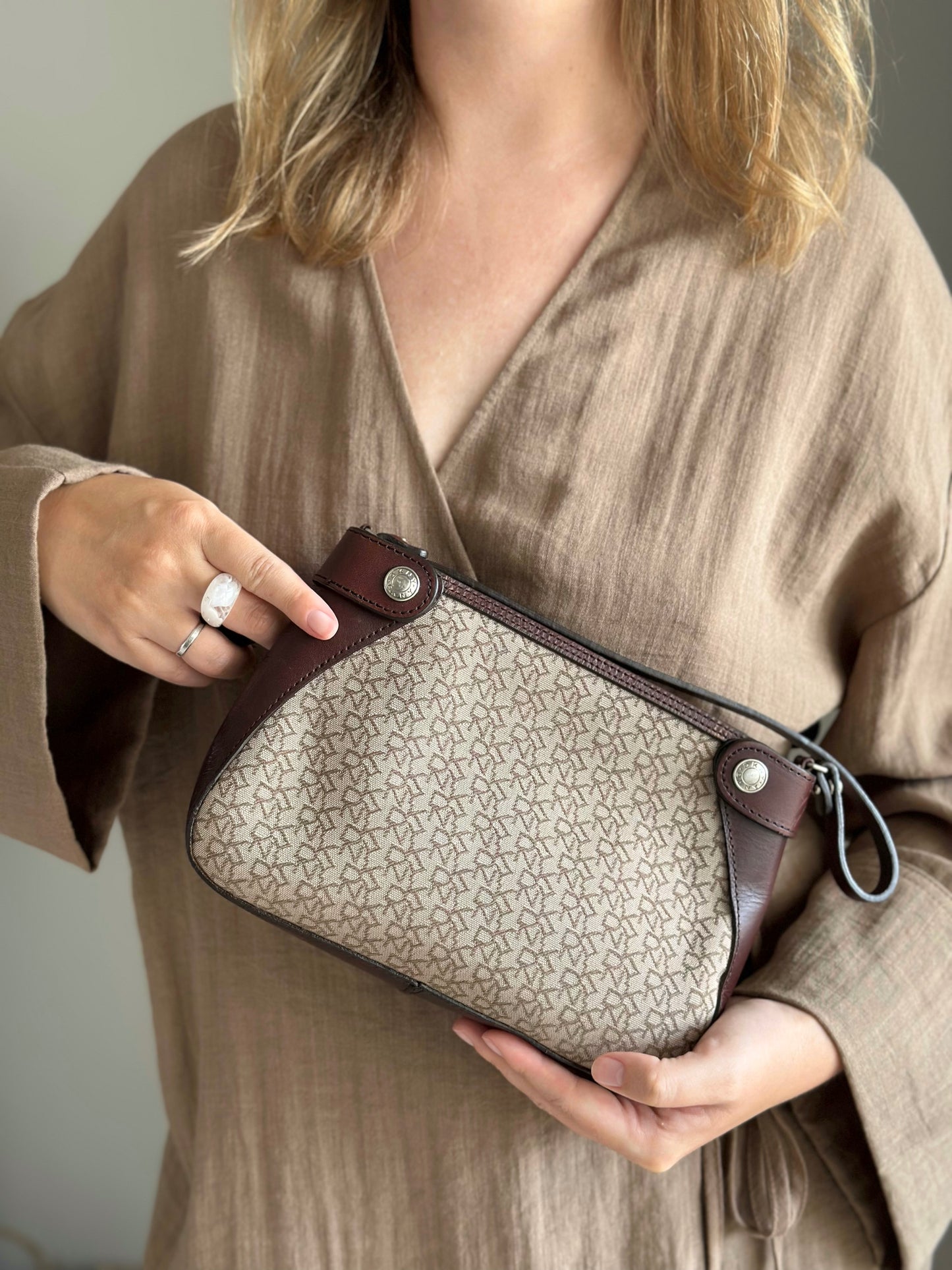 Vintage DKNY shoulder bag with a sleek, urban feel