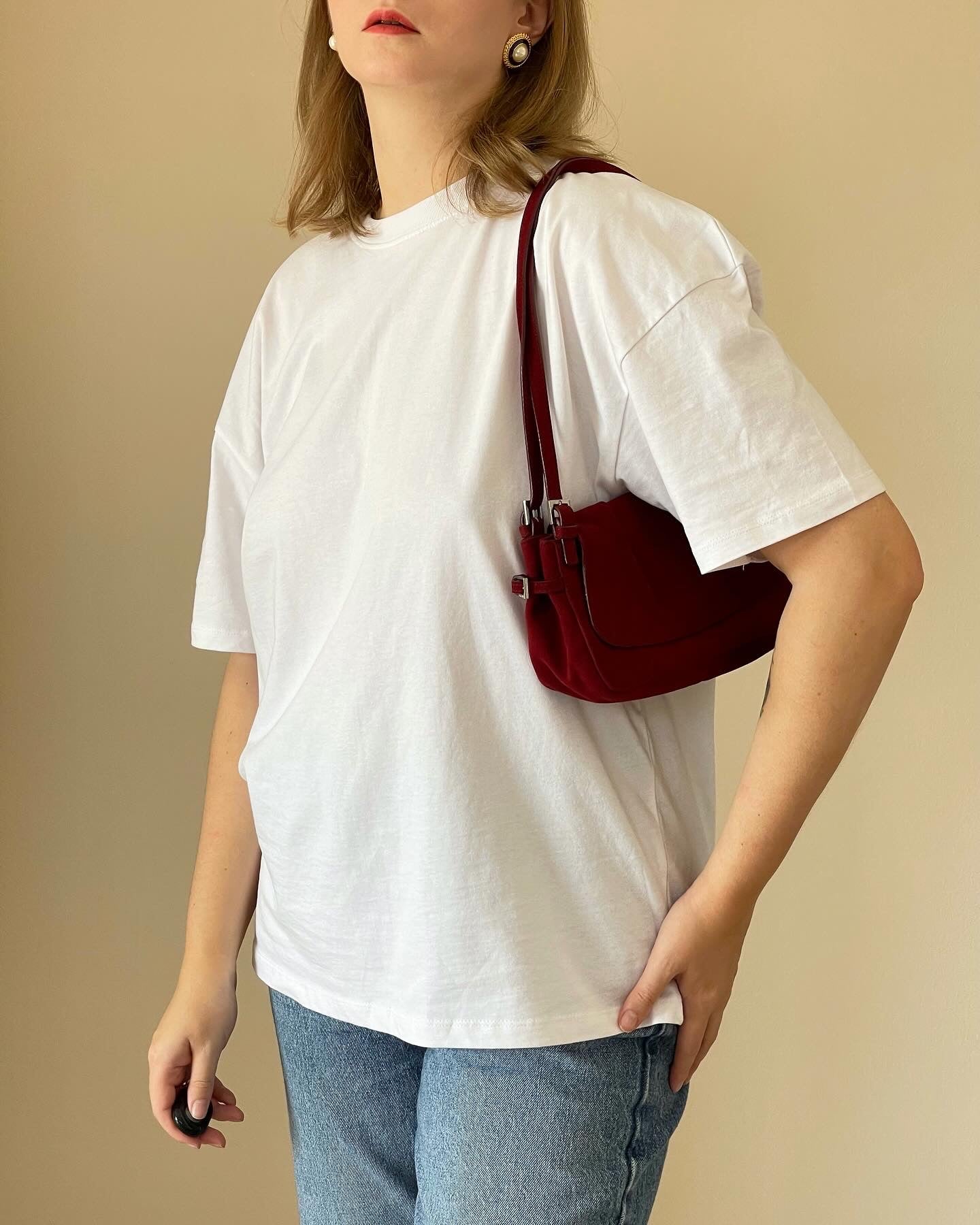 Amazing authentic vintage suede bag from Dolce&Gabbana