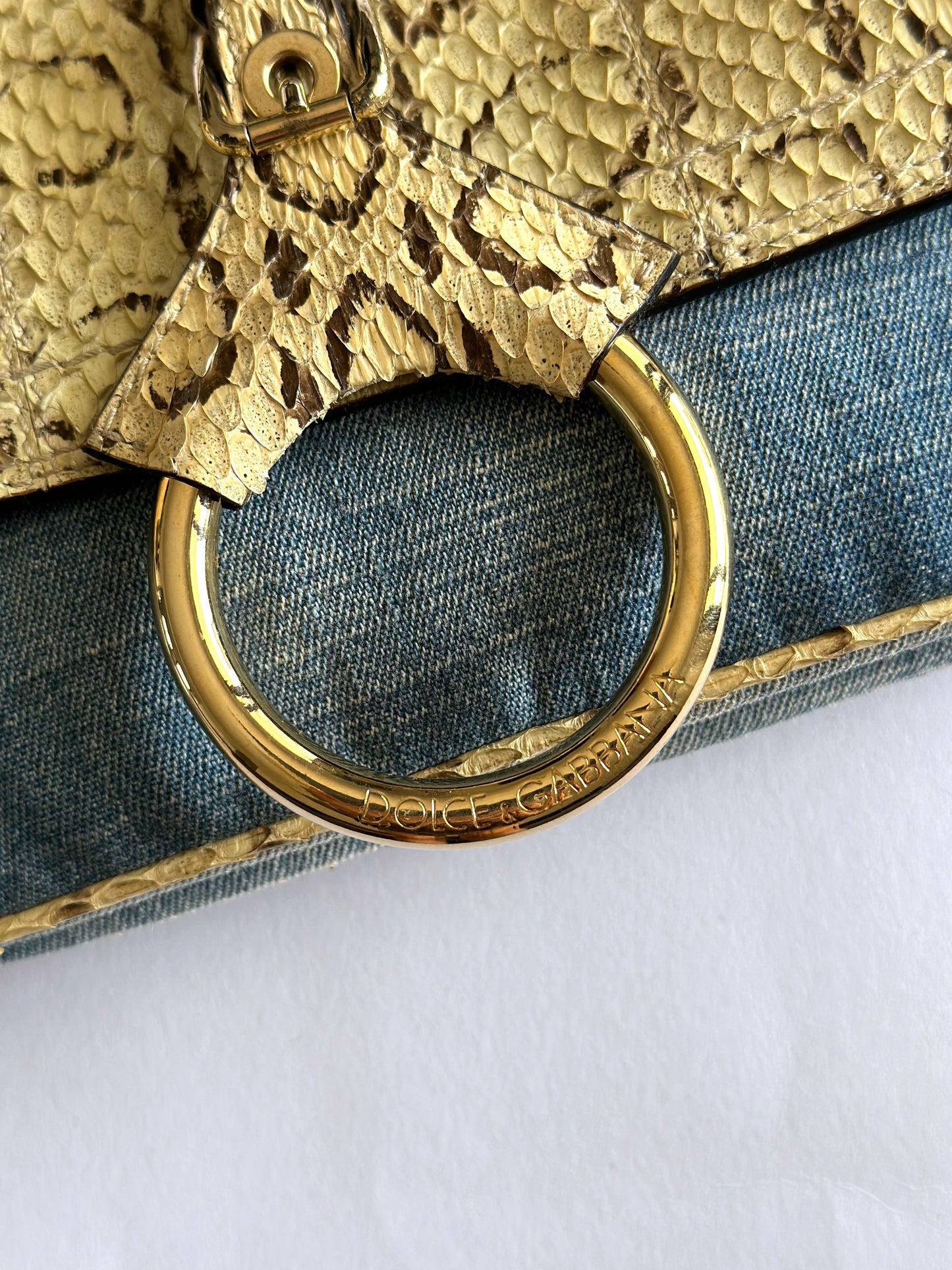 Vintage Dolce & Gabbana O-Ring baguette bag. SS 2005.