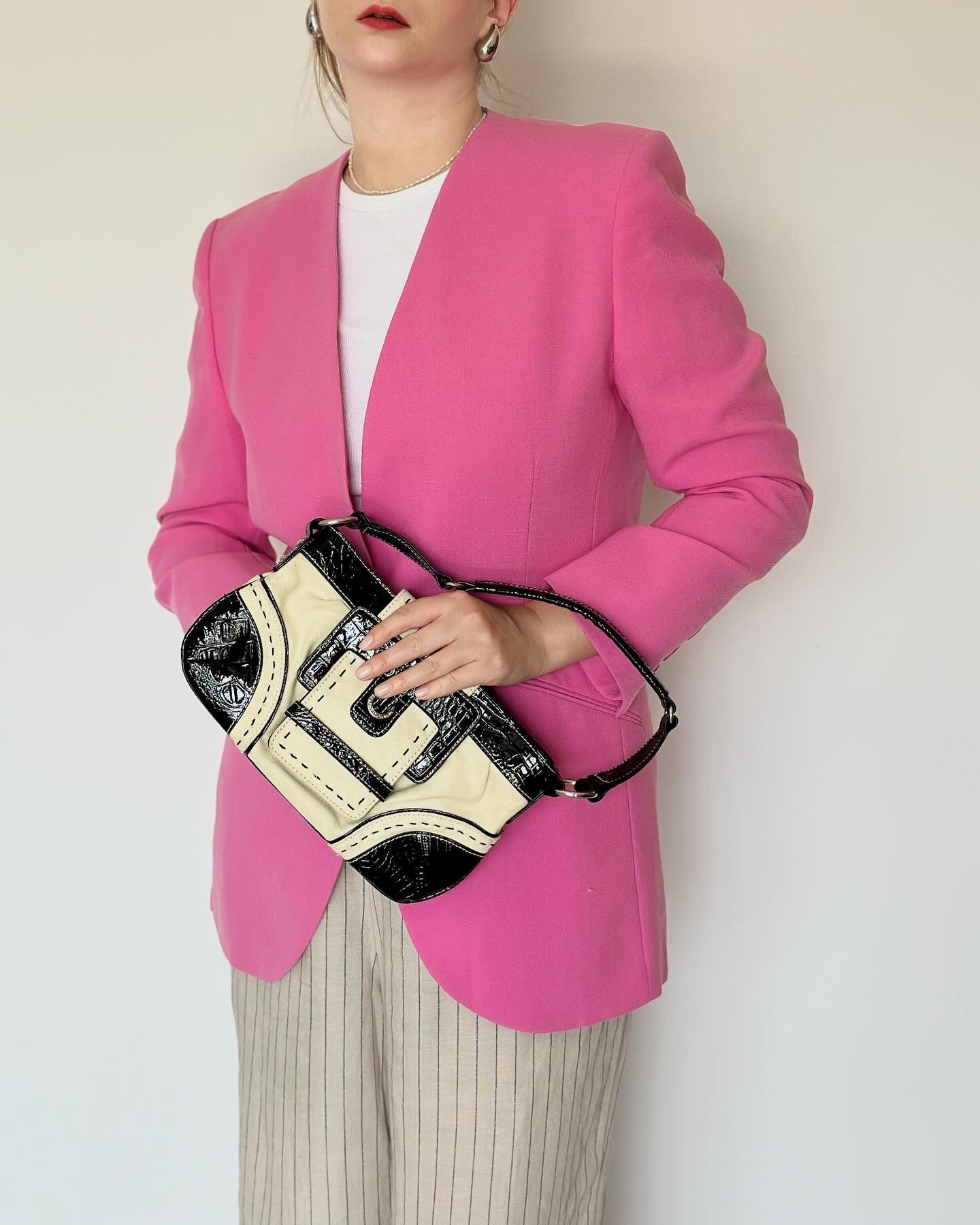 Stunning vintage lapeless blazer by Akris (Swiss luxury brand)