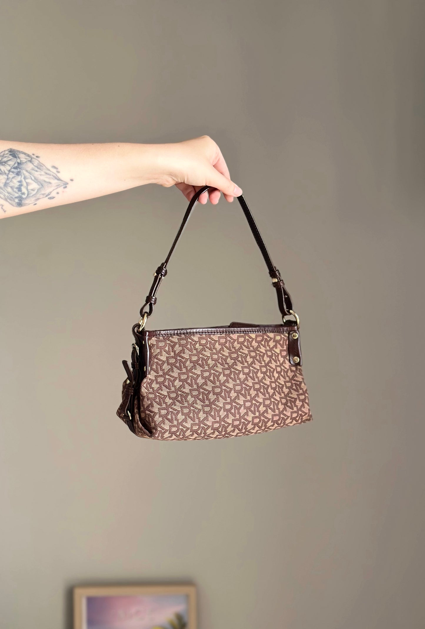 Amazing vintage DKNY monogram bag