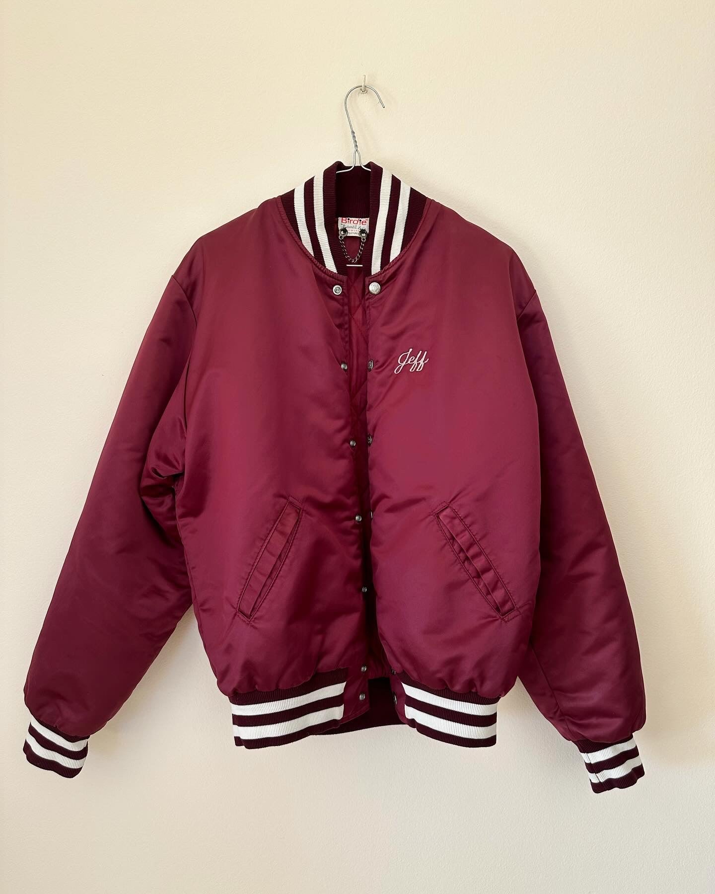 Vintage oversized bomber jacket Birdie By Richard A. Leslie