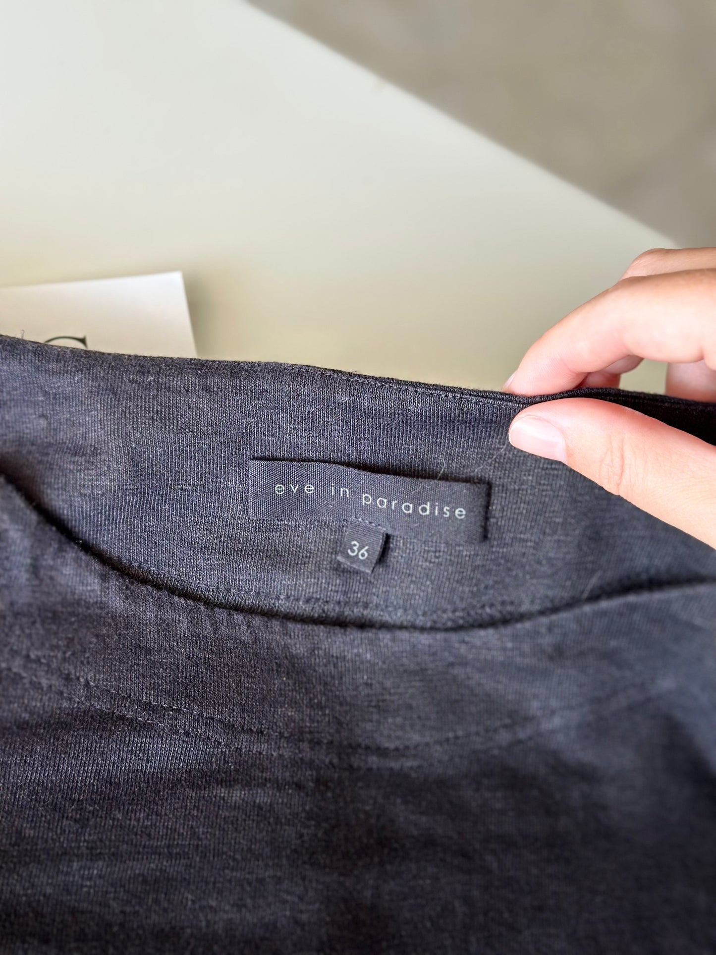 Amazing black linen/cotton casual dress