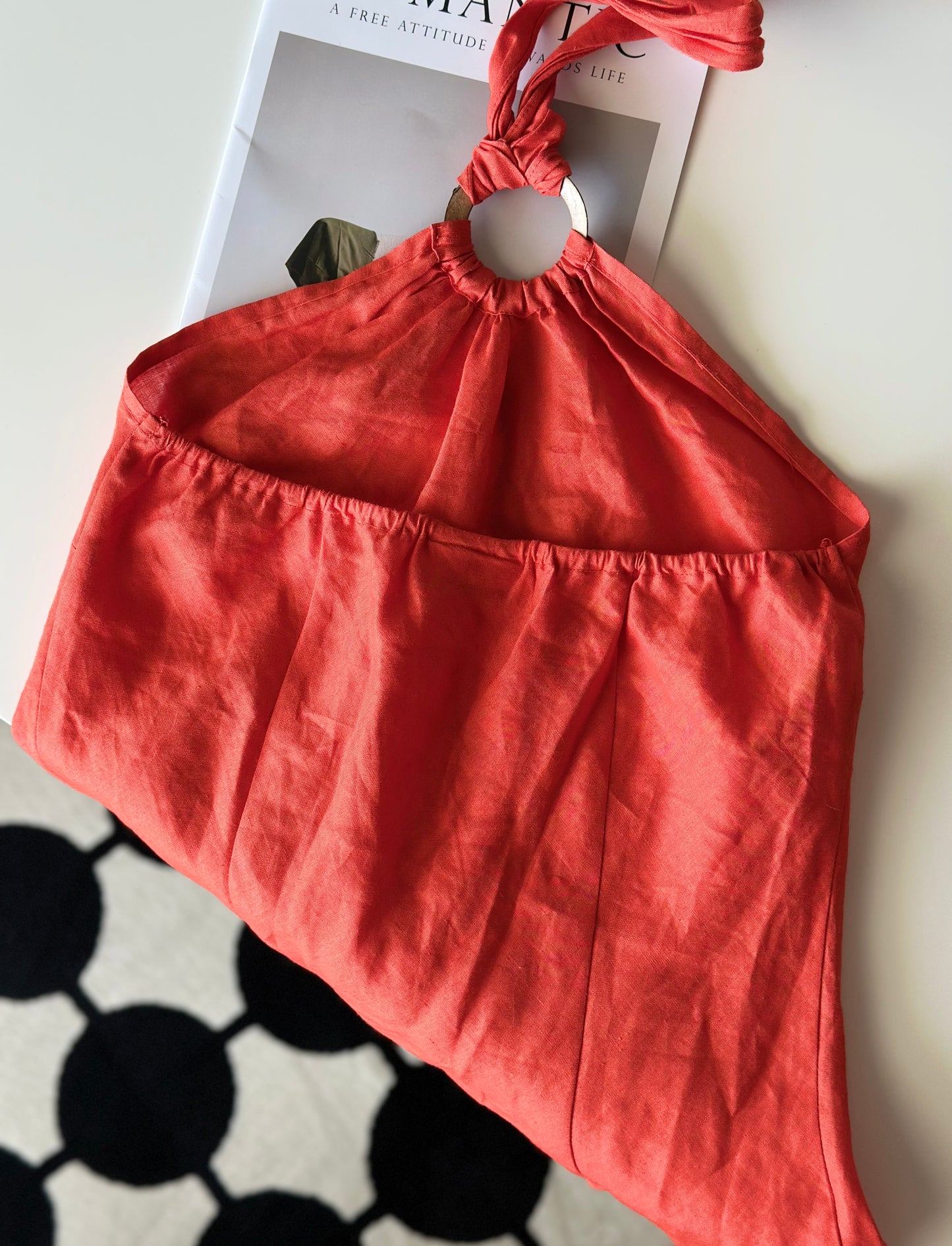 Vintage Y2K linen bright top