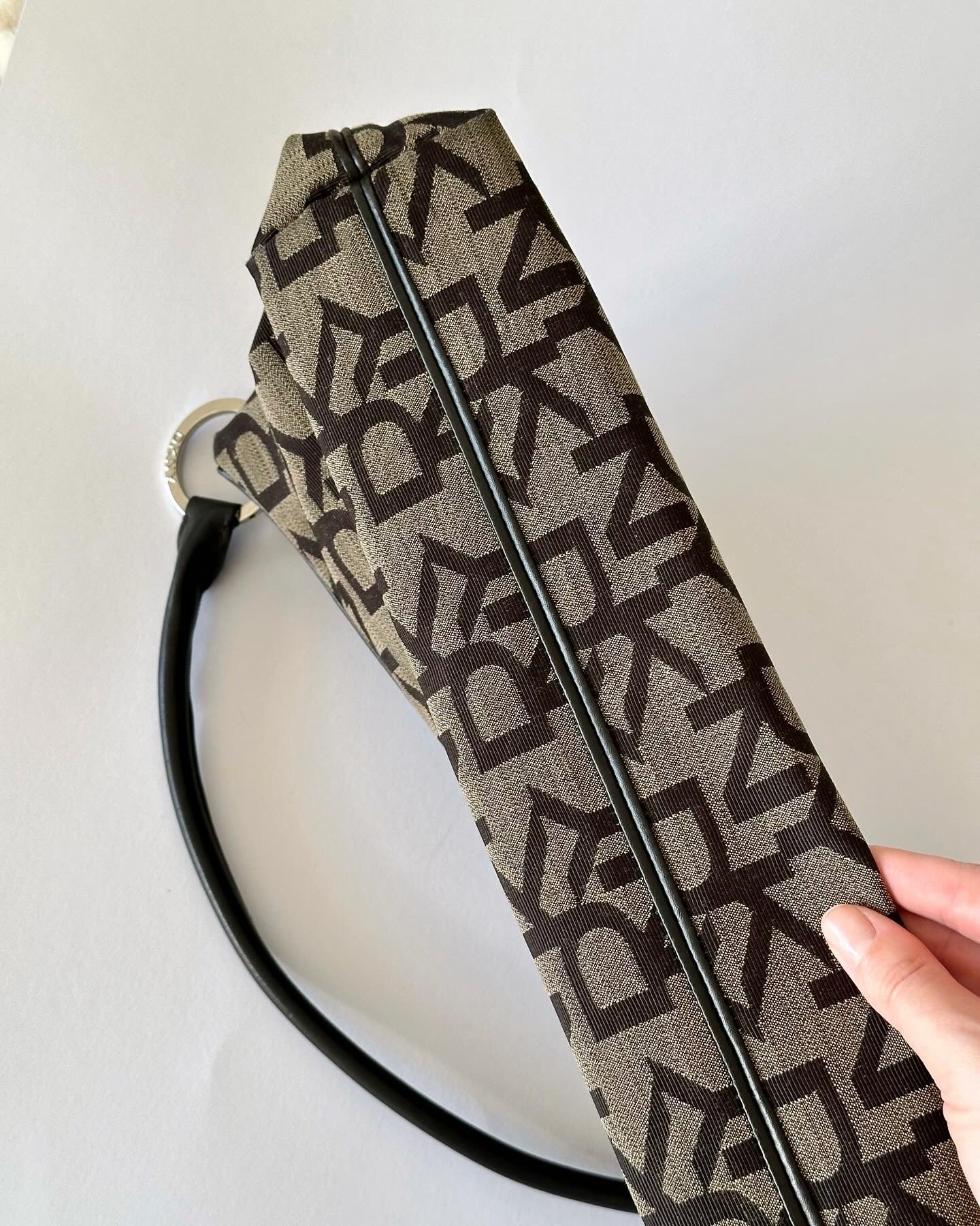 Trendy vintage DKNY bag with monogram print