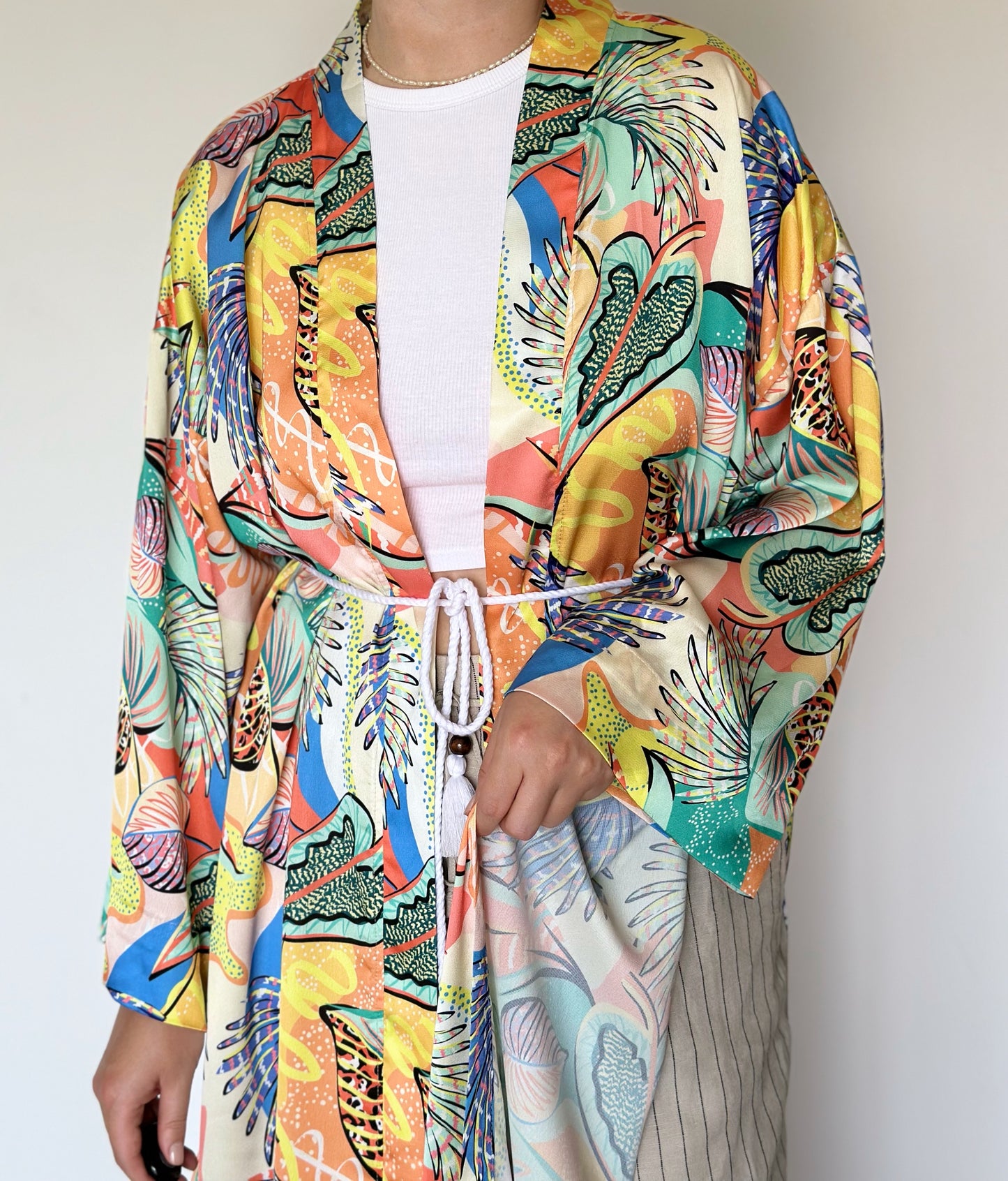 Lovely dressing satin gown/cape