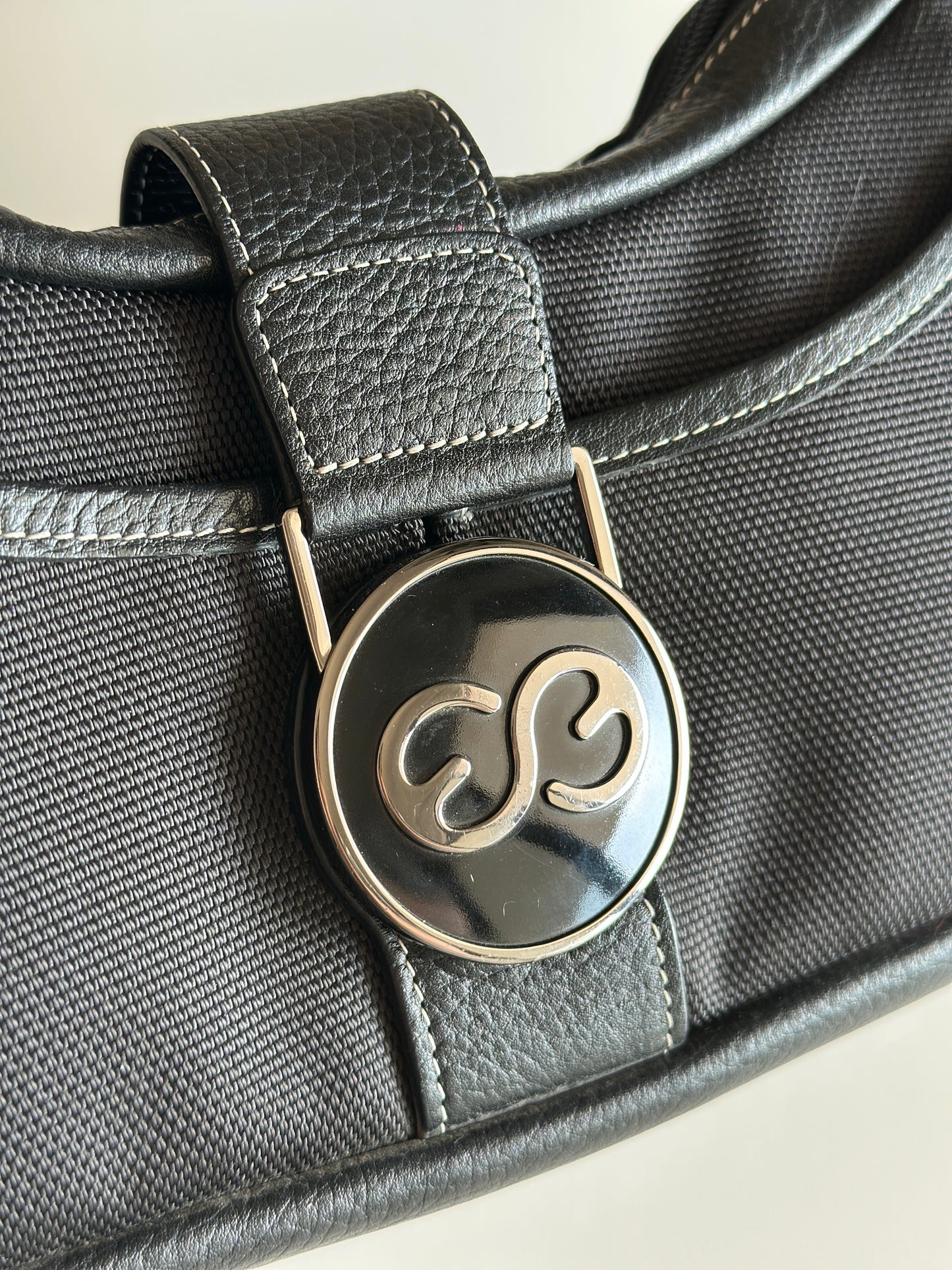 Chic vintage black bag by Escada Sport