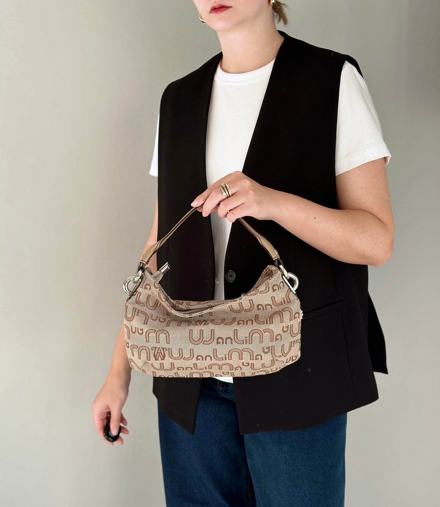 Trendy vintage monogram bag Wanlima