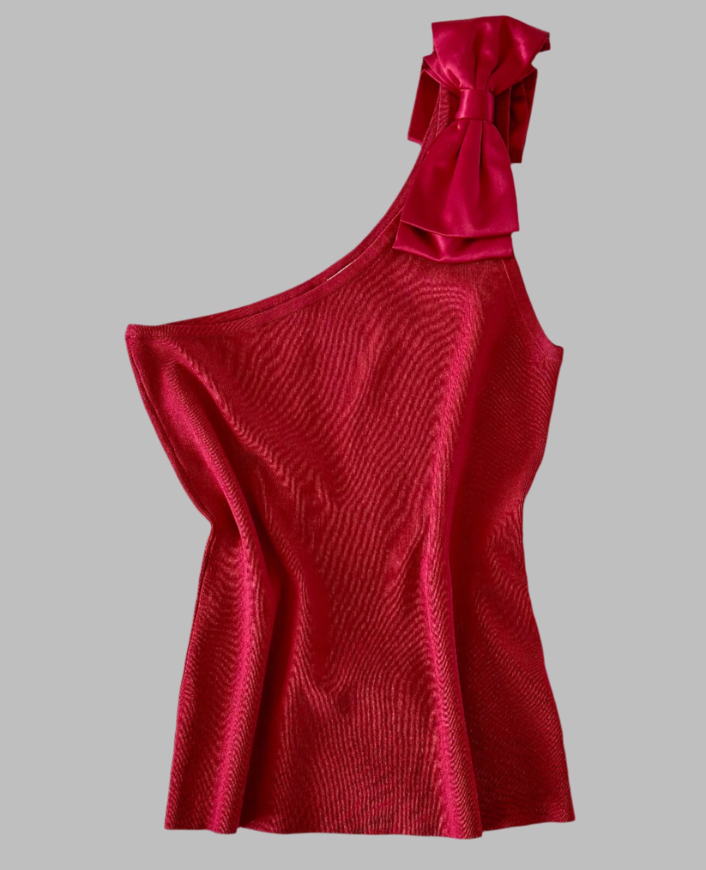 Incredible vintage red top with bow by Karen Millen