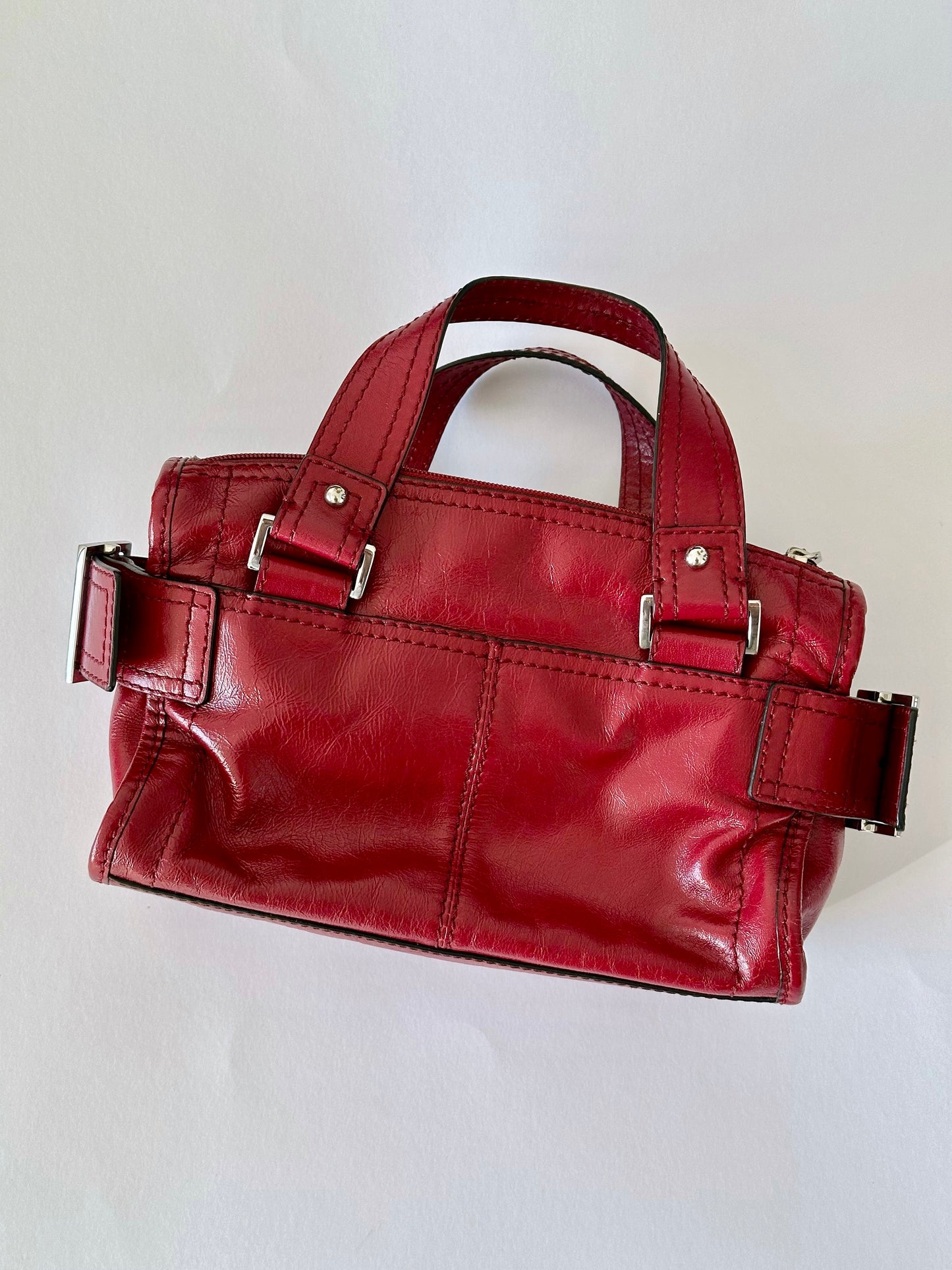 Amazing vintage leather burgundy bag Tula 💔