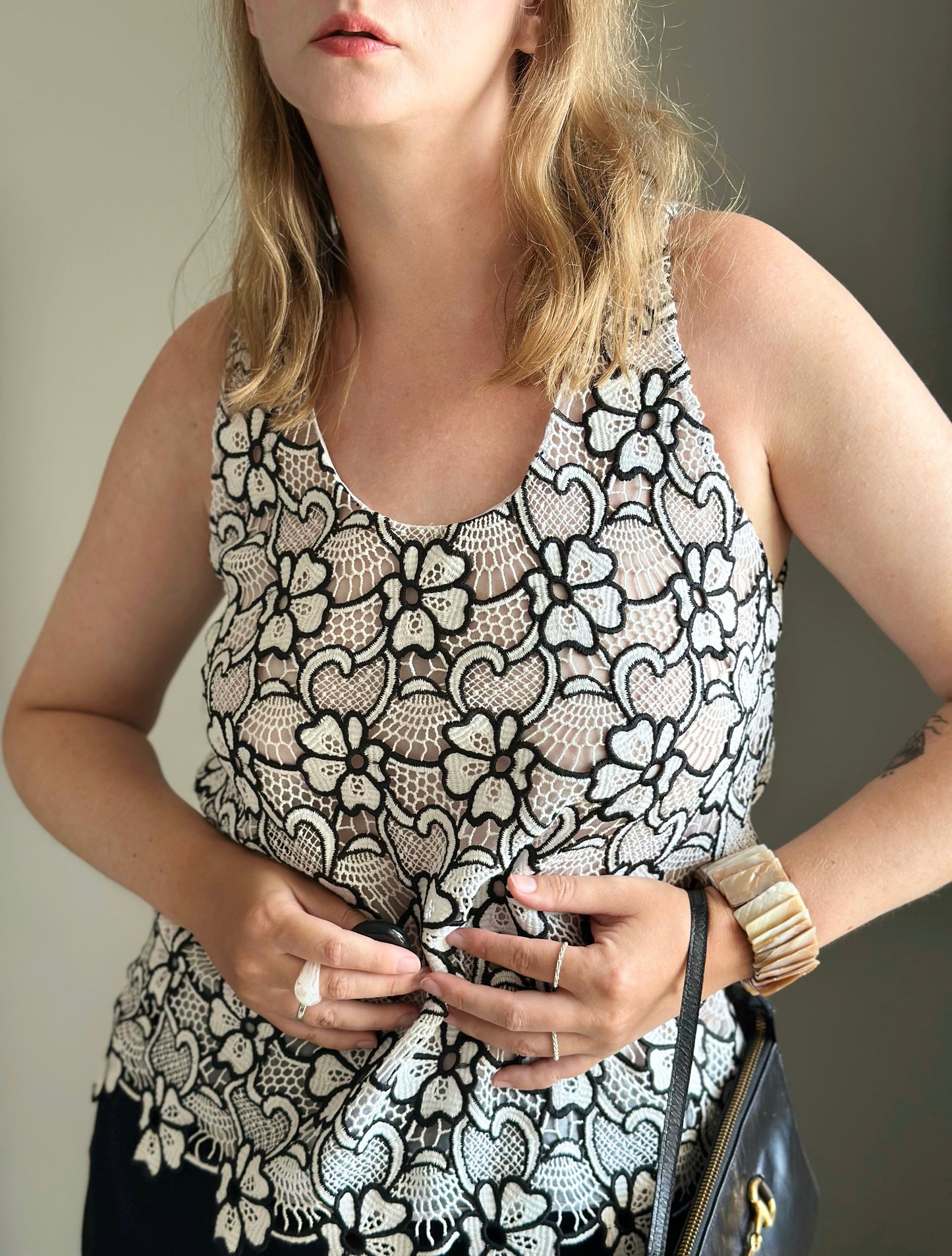 Stunning vintage authentic tank top from Emanuel Ungaro