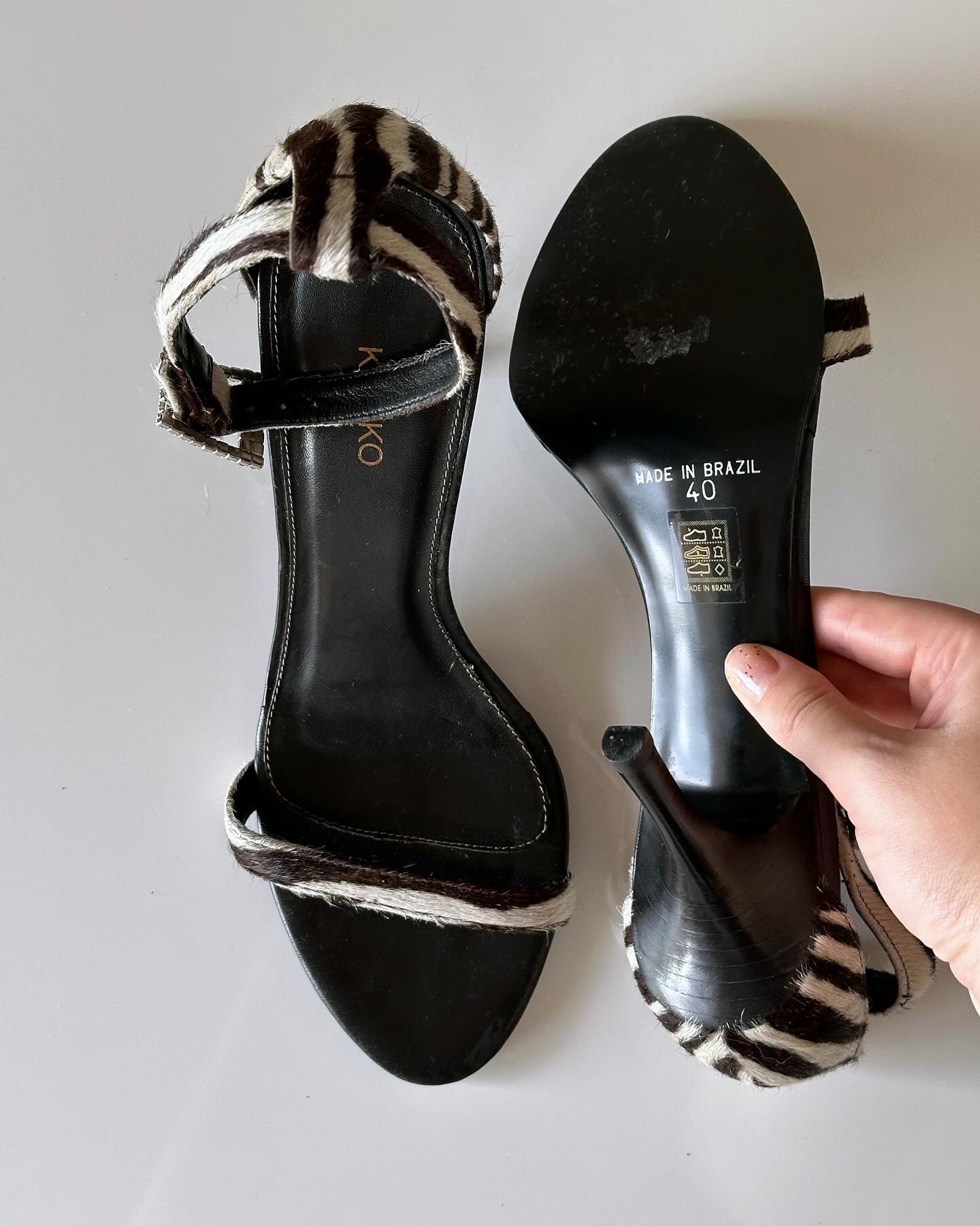 Lovely vintage high-heel leather shoes Kaliko