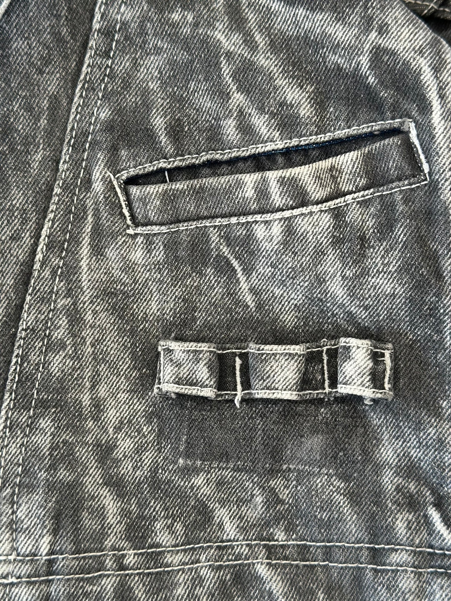 Stunning vintage grey denim jacket