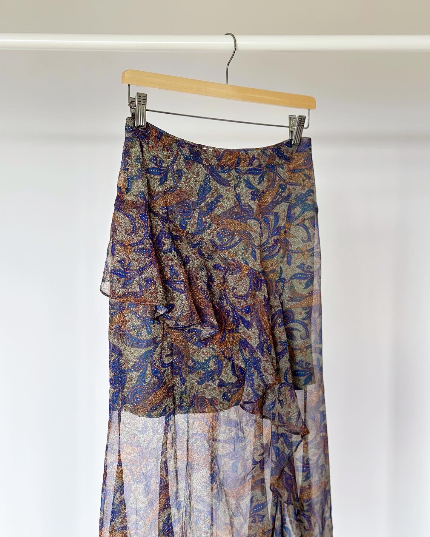 Gorgeous romantic silk skirt by Veronica Beard