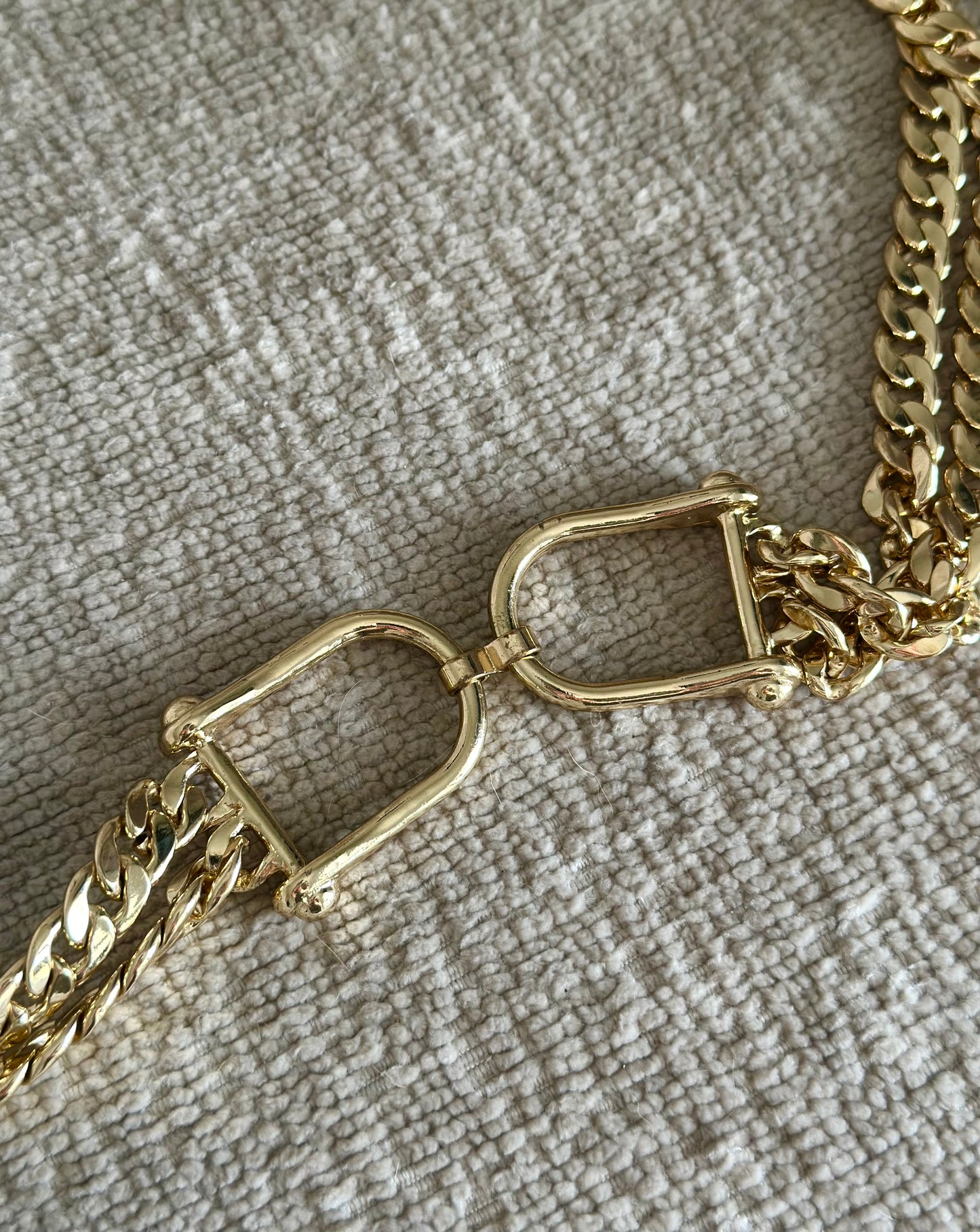 Amazing vintage gold-tone chain belt