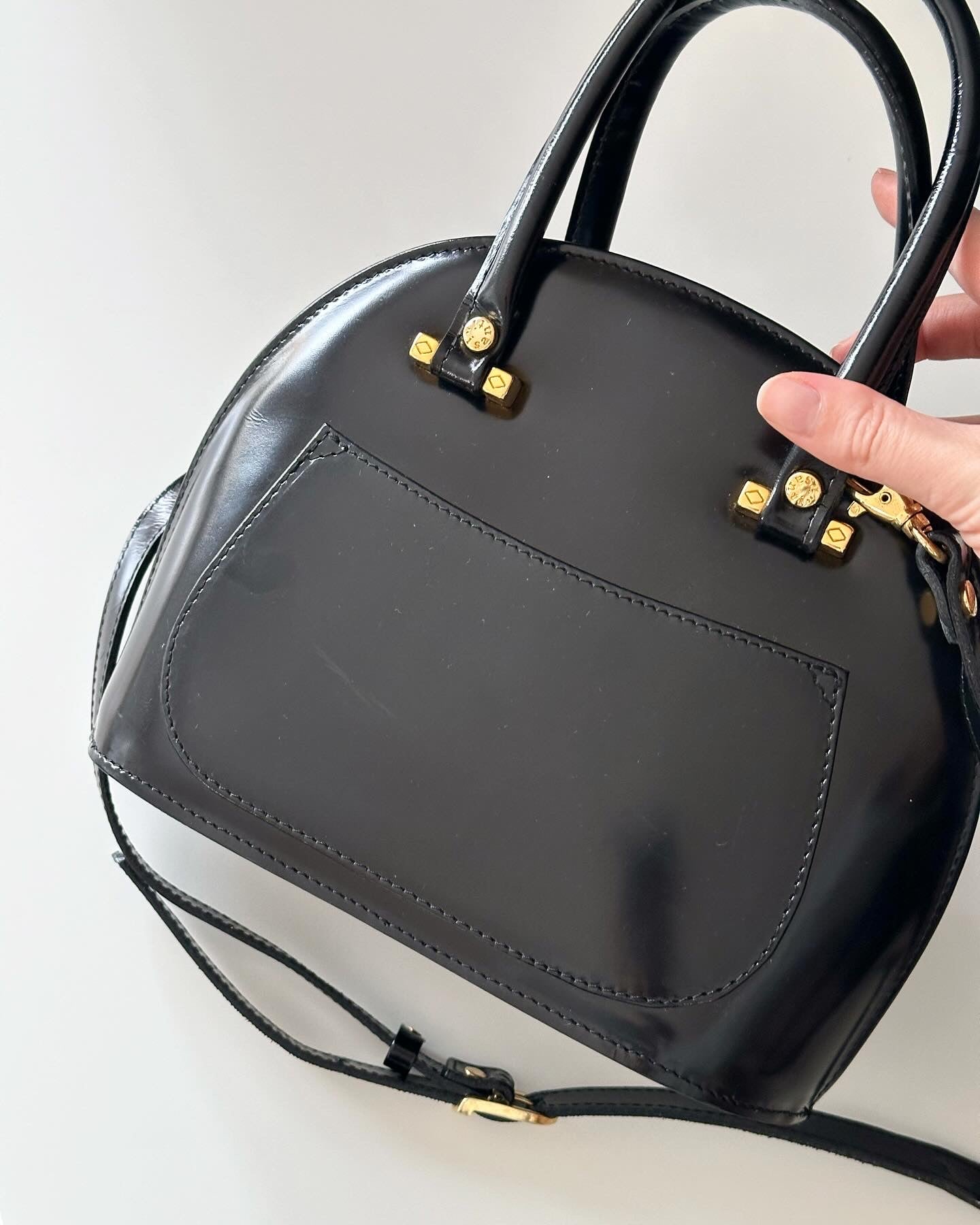 Gorgeous authentic vintage leather bag I Santi (made in Italy)