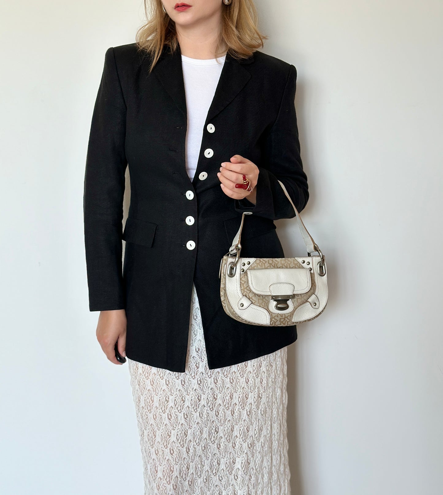 Beautiful vintage linen blend blazer