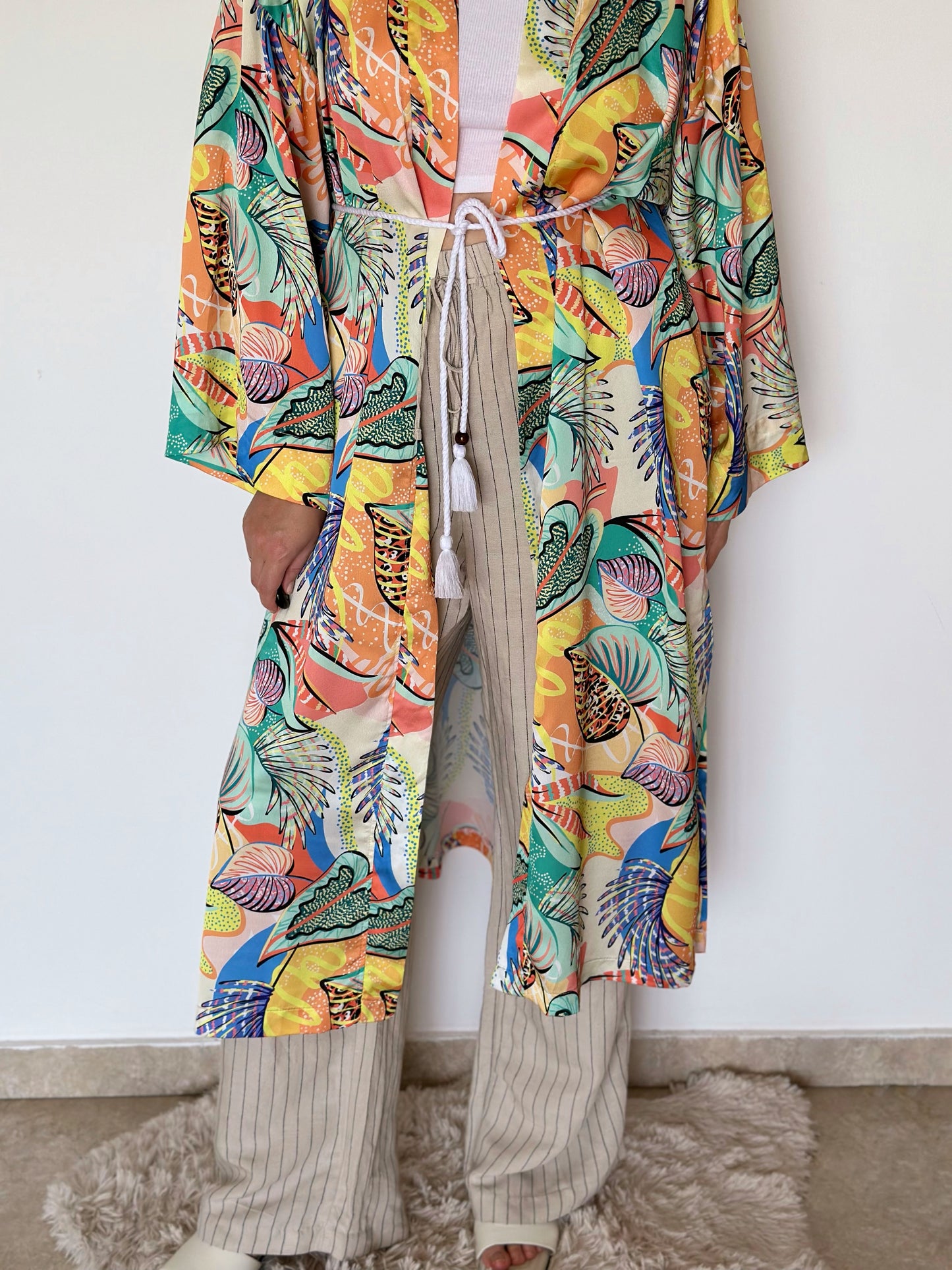 Lovely dressing satin gown/cape