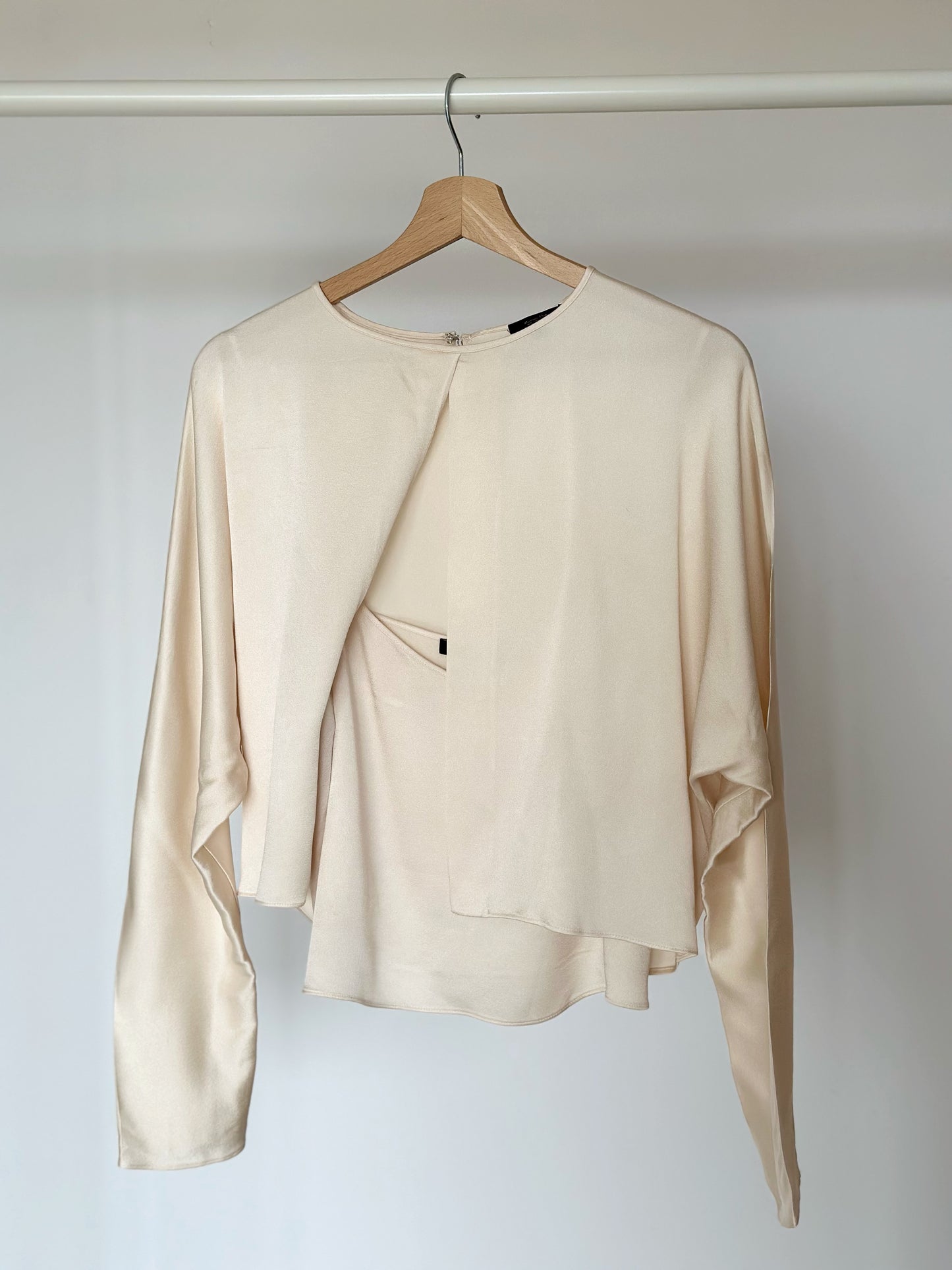 Beautiful satin double blouse Massimo Dutti