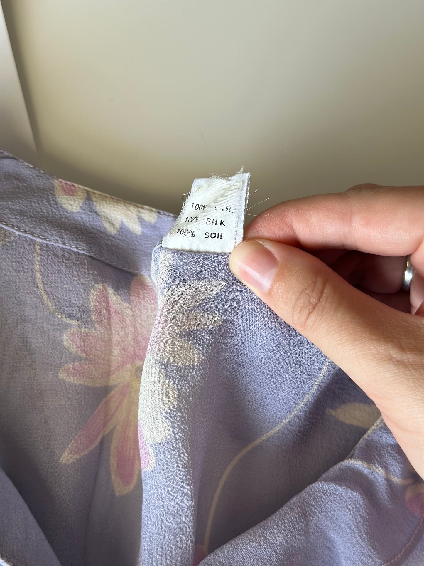 Romantic vintage loungewear silk set by Palmers