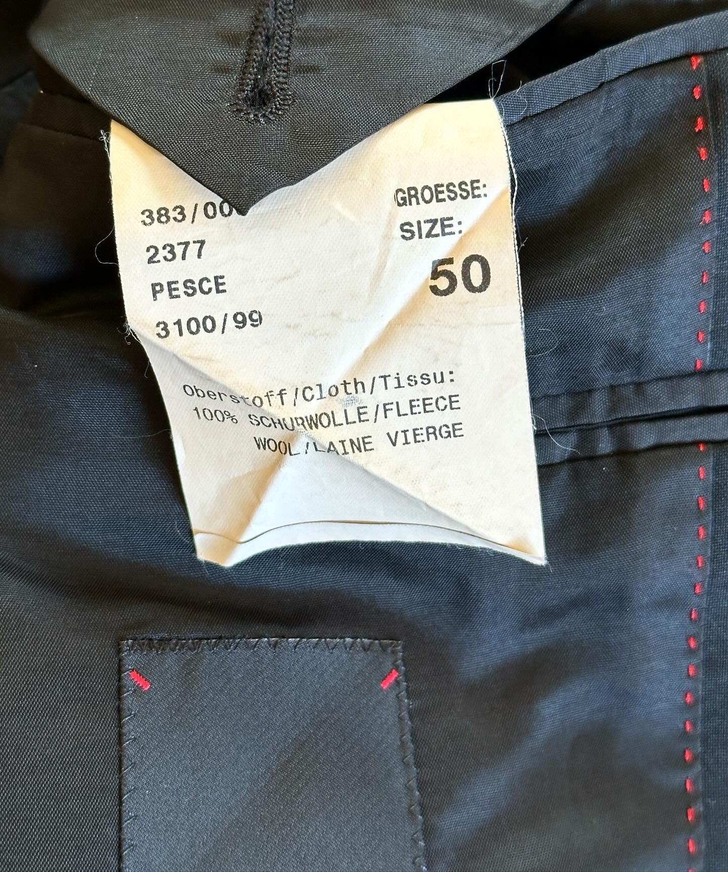 Vintage men's 100% wool black blazer