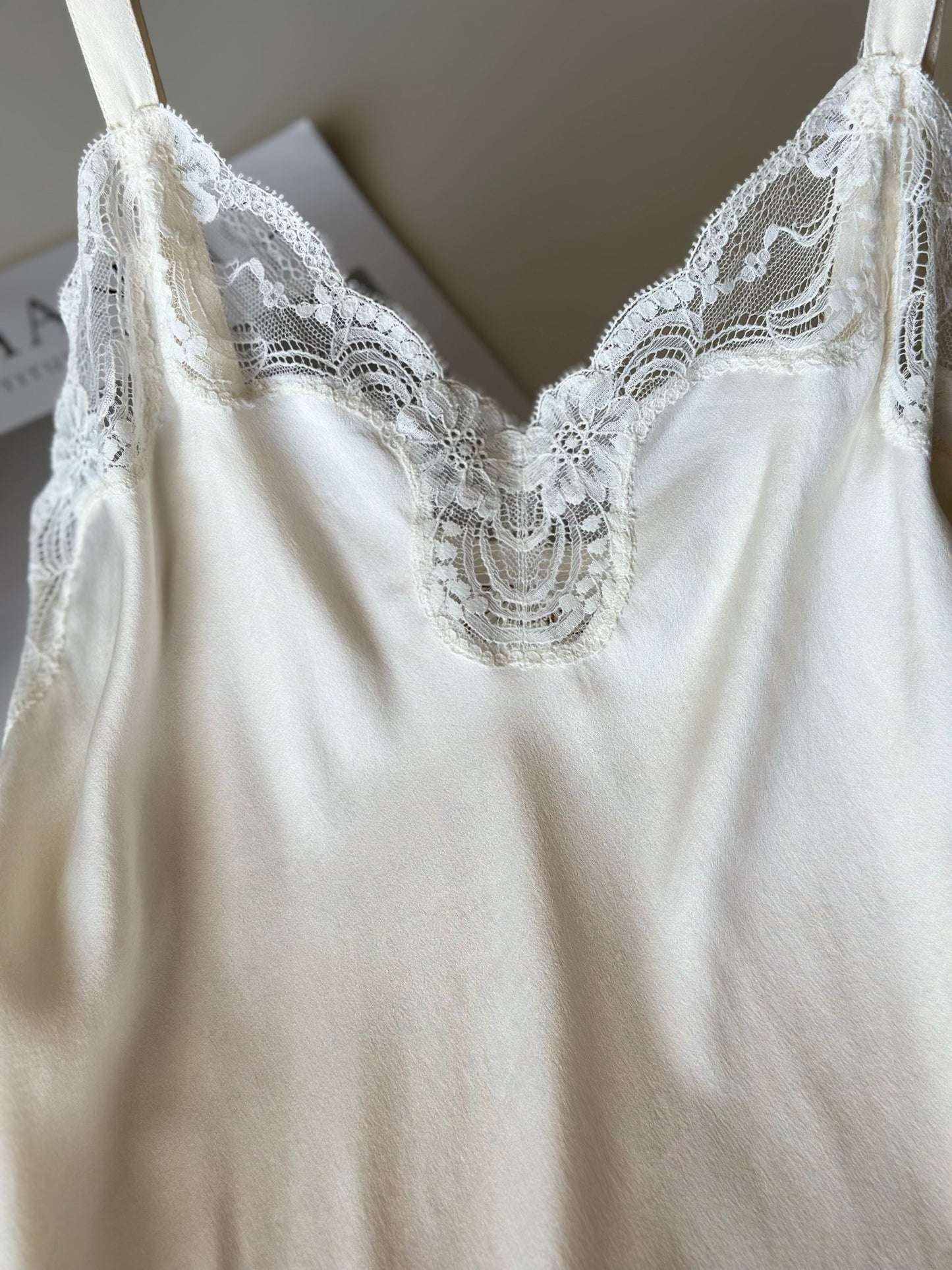 Romantic vintage silk camisole by Emanuelle
