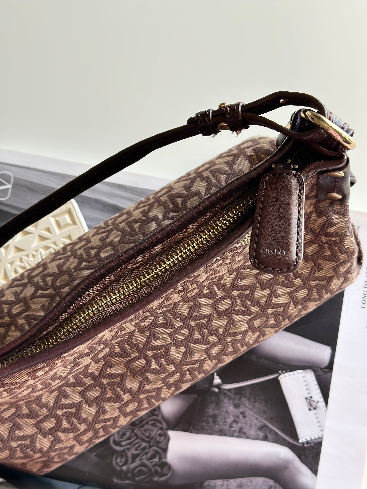 Amazing vintage DKNY monogram bag