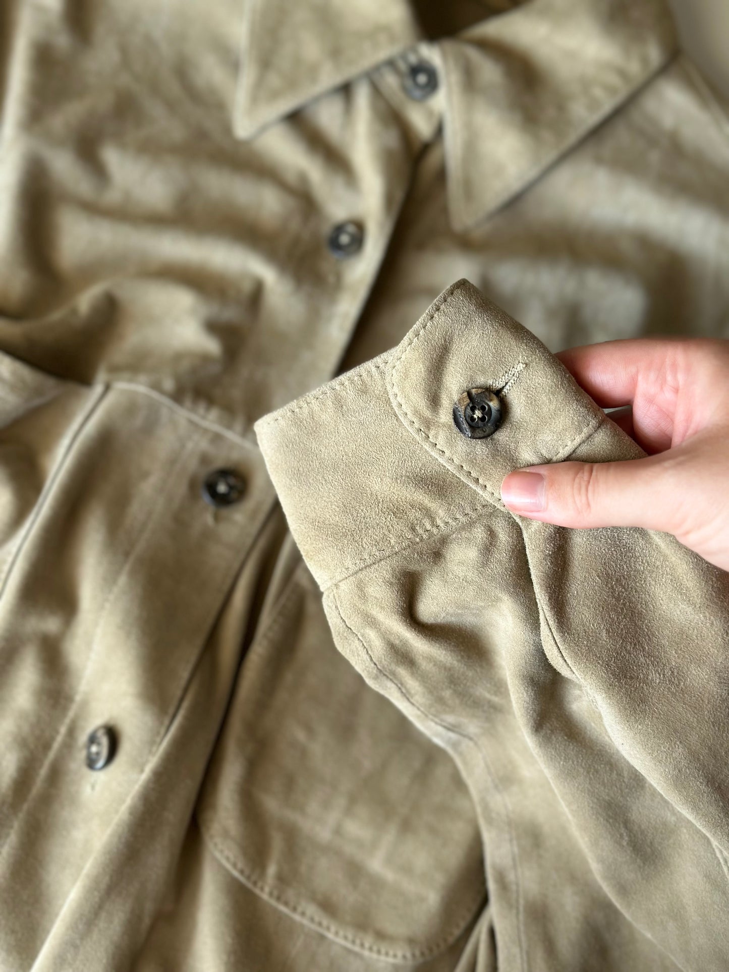 Vintage soft suede shirt by Madeleine