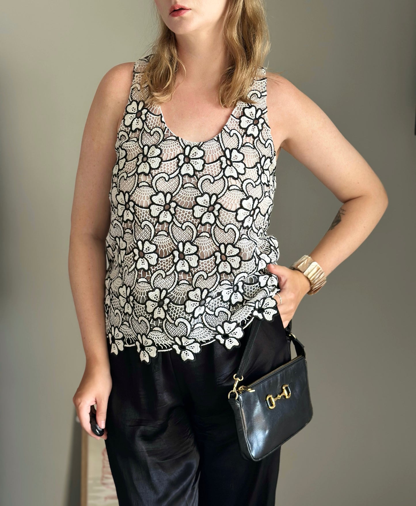 Stunning vintage authentic tank top from Emanuel Ungaro