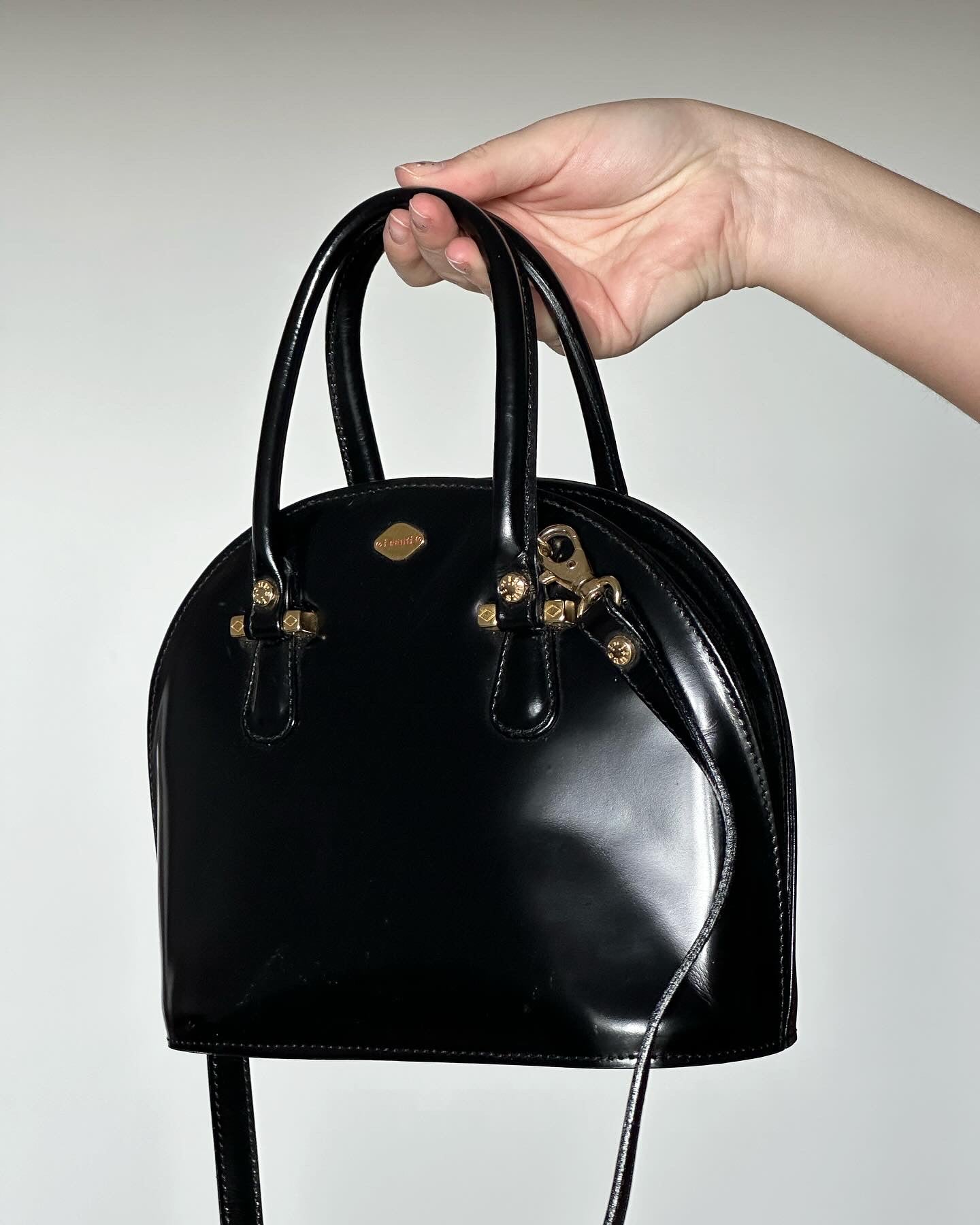 Gorgeous authentic vintage leather bag I Santi (made in Italy)