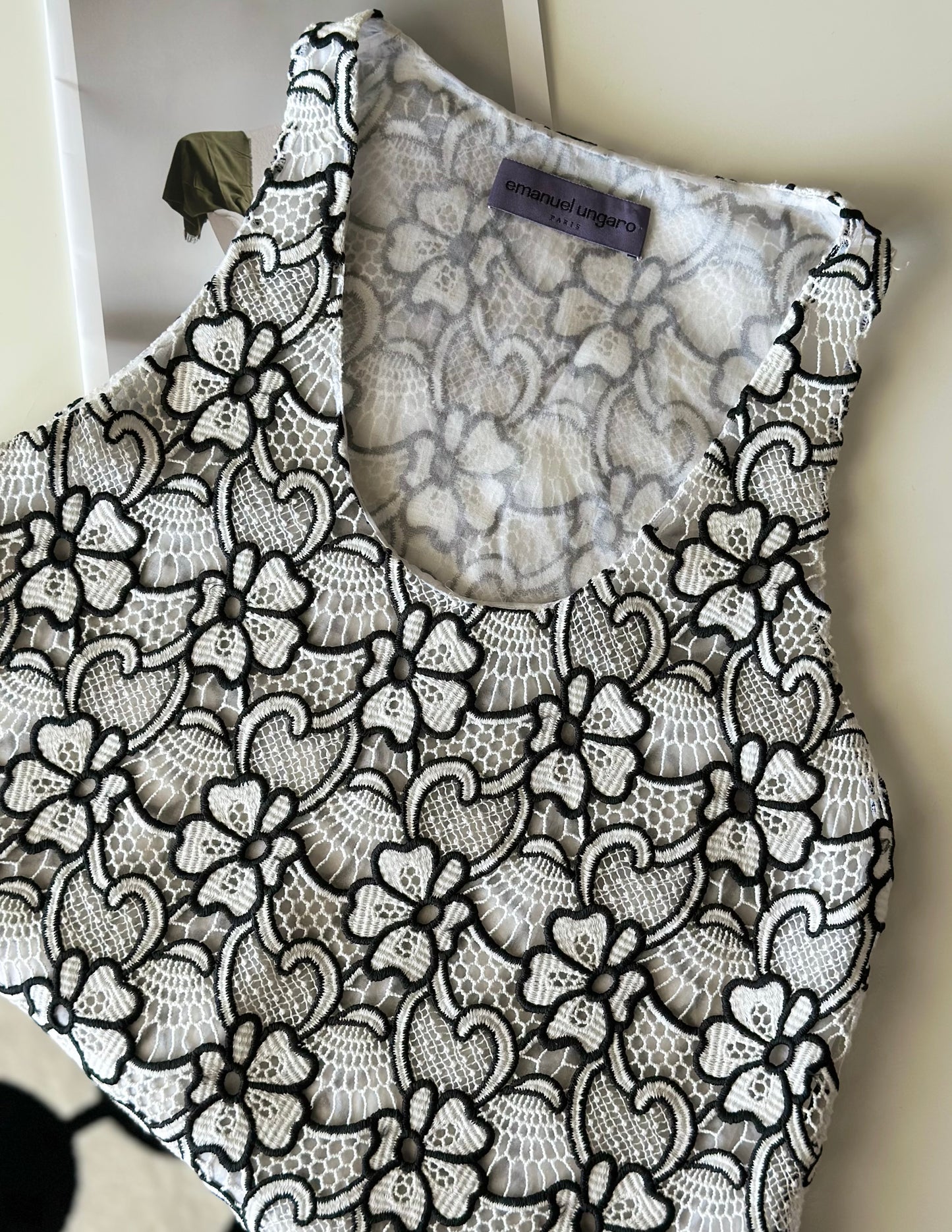 Stunning vintage authentic tank top from Emanuel Ungaro